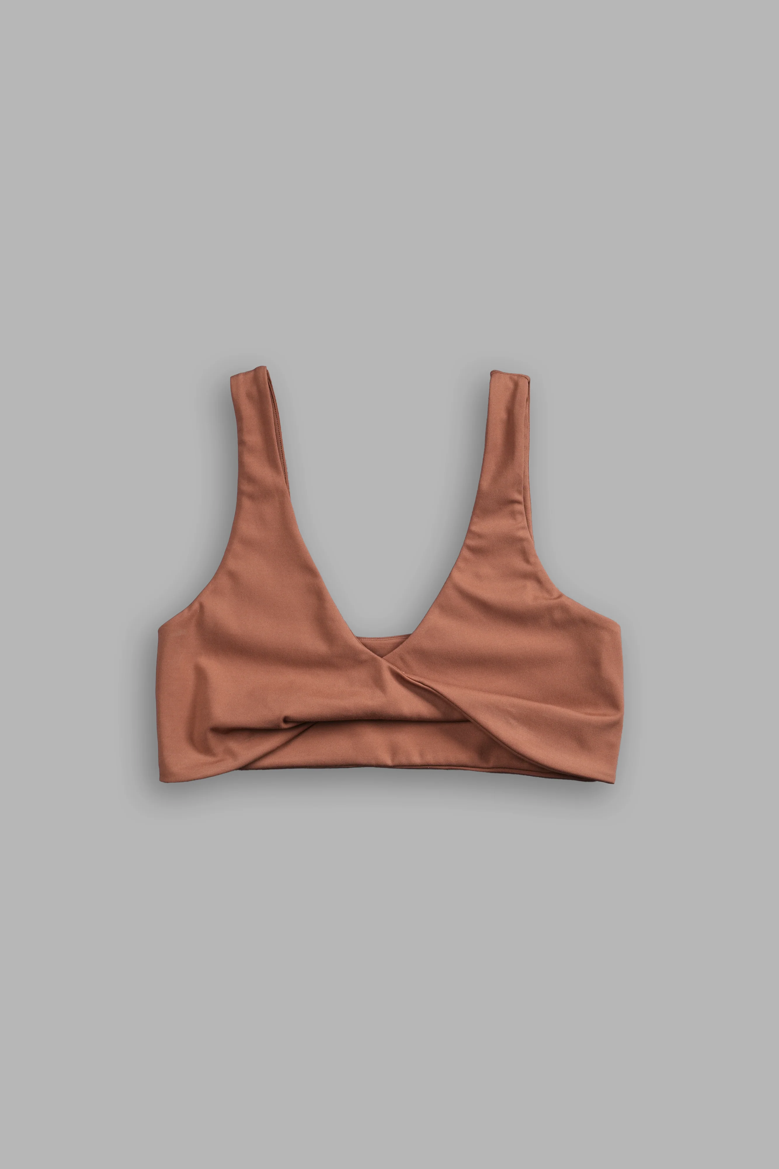 Single Wolf "Twist" Energy Bra in Norse Brown - Image 4