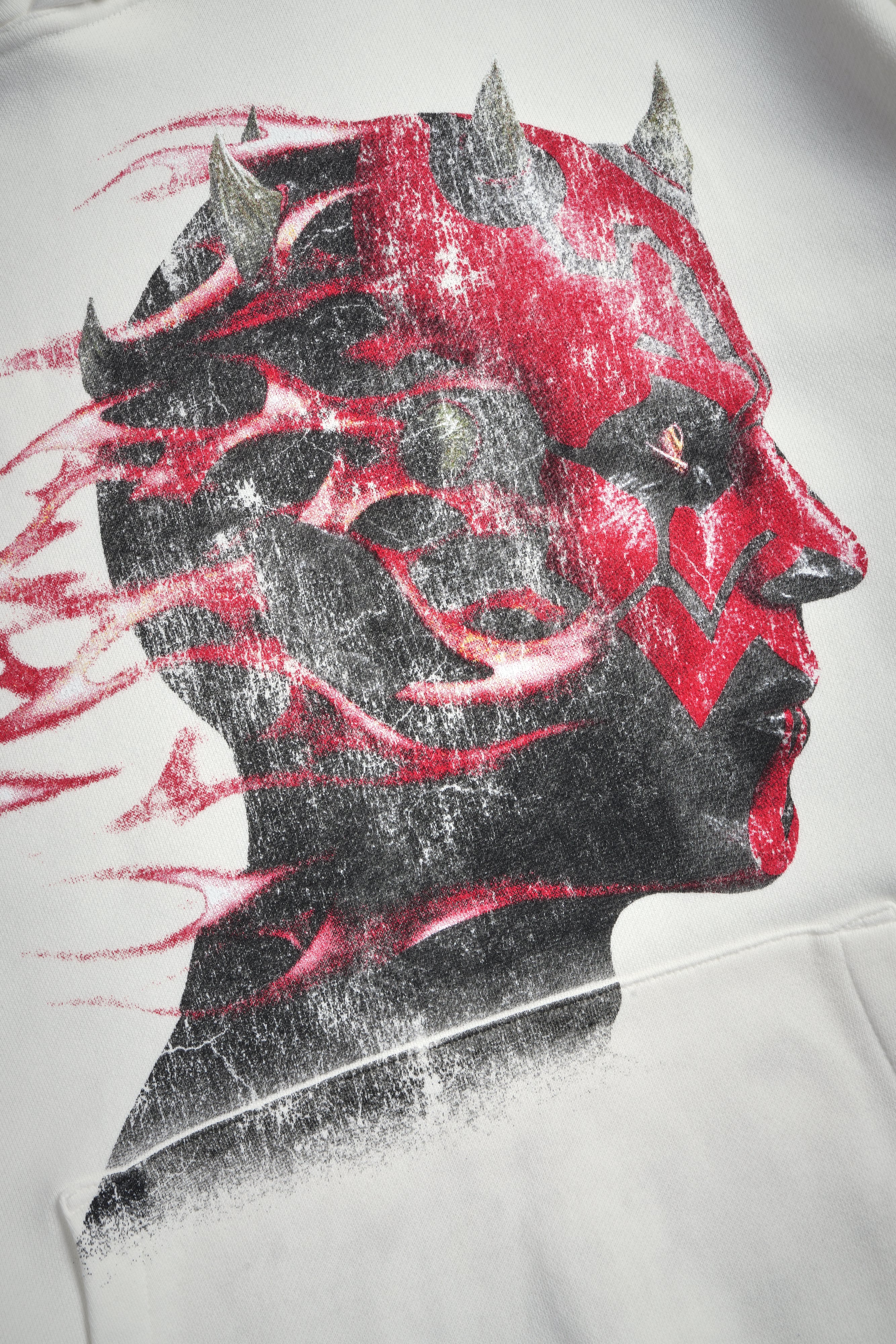 Sith Inferno Pierce Hoodie in Cream - Image 10