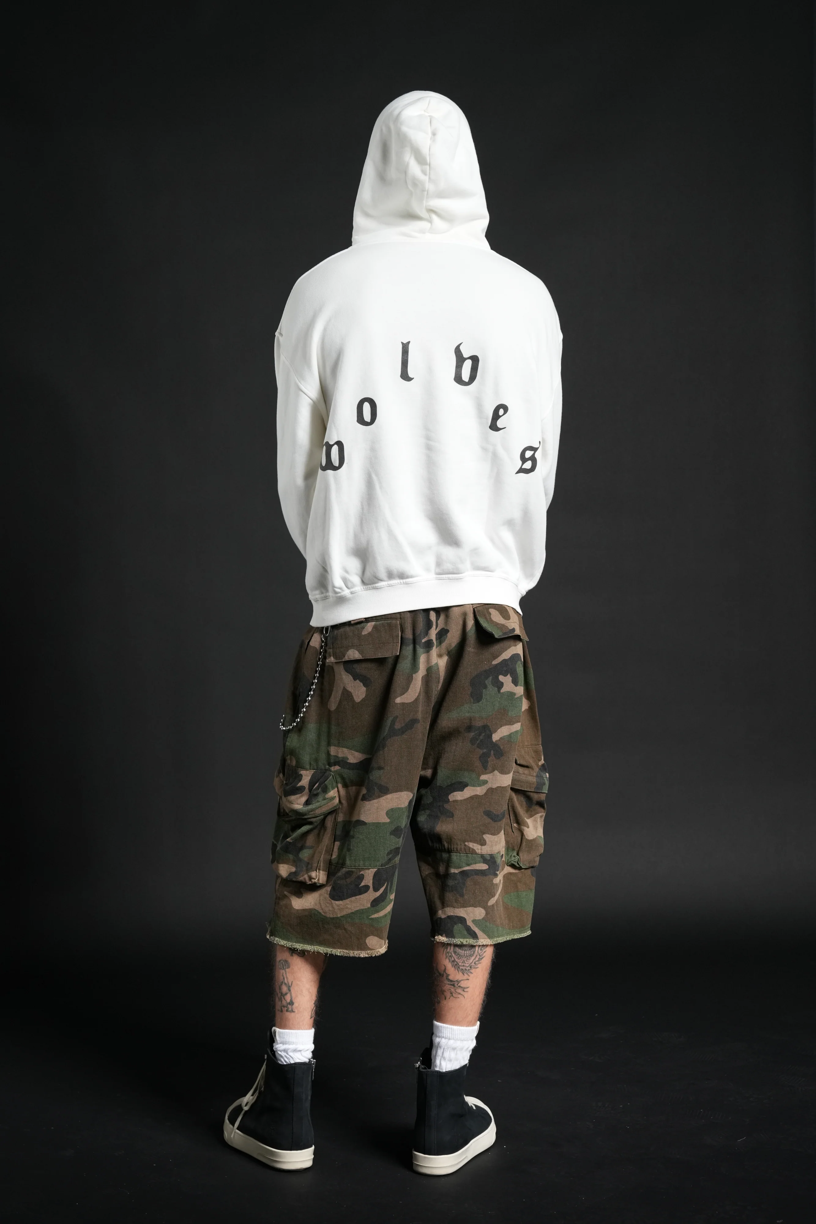 Sith Inferno Pierce Hoodie in Cream - Image 6