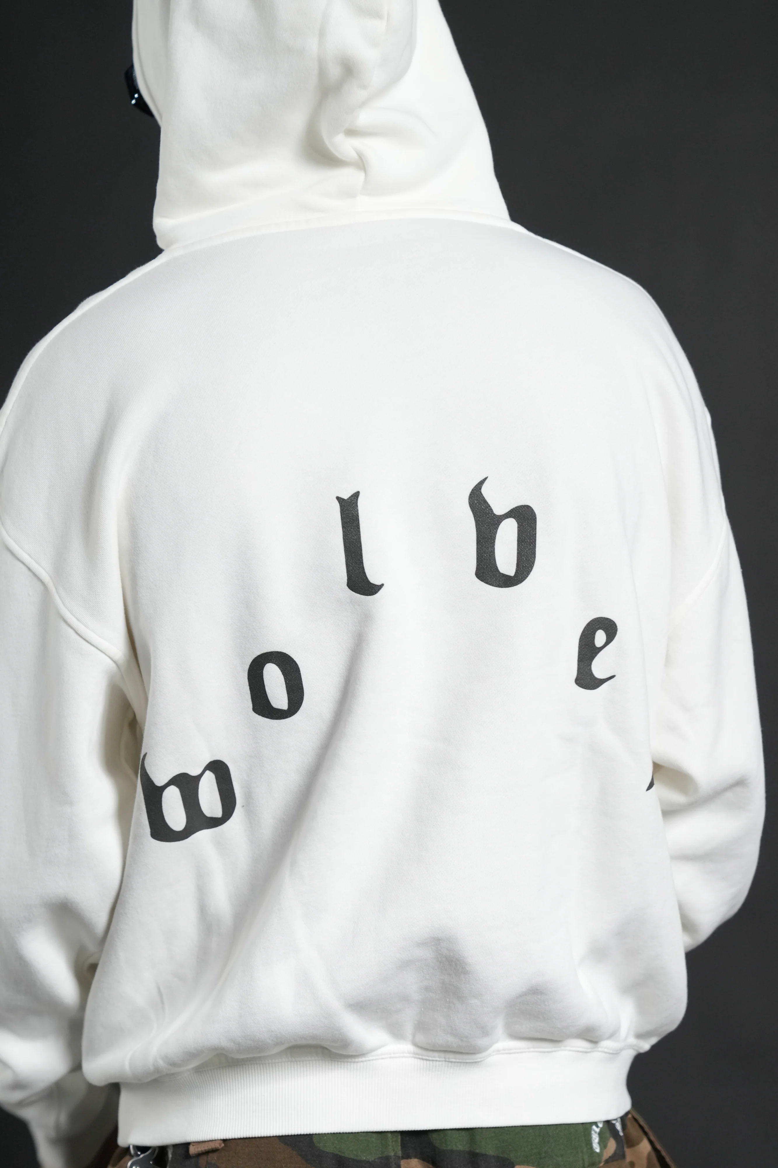 Sith Inferno Pierce Hoodie in Cream - Image 8