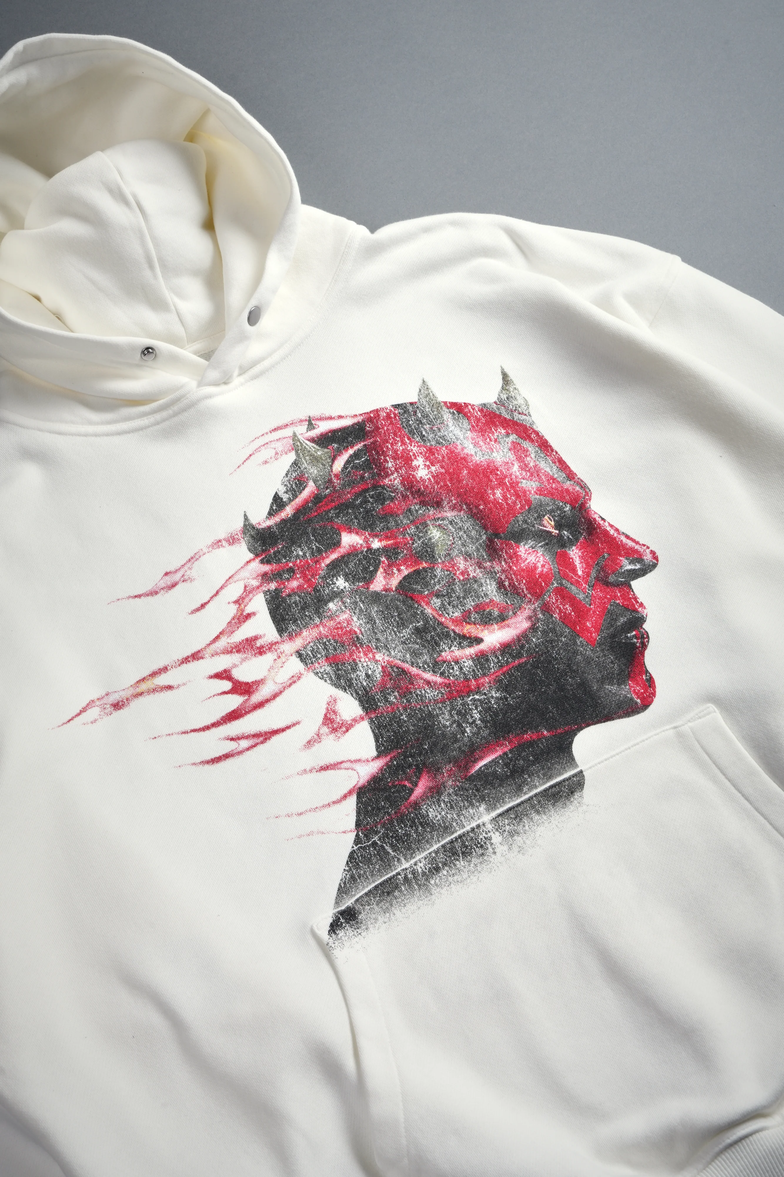 Sith Inferno Pierce Hoodie in Cream - Image 9