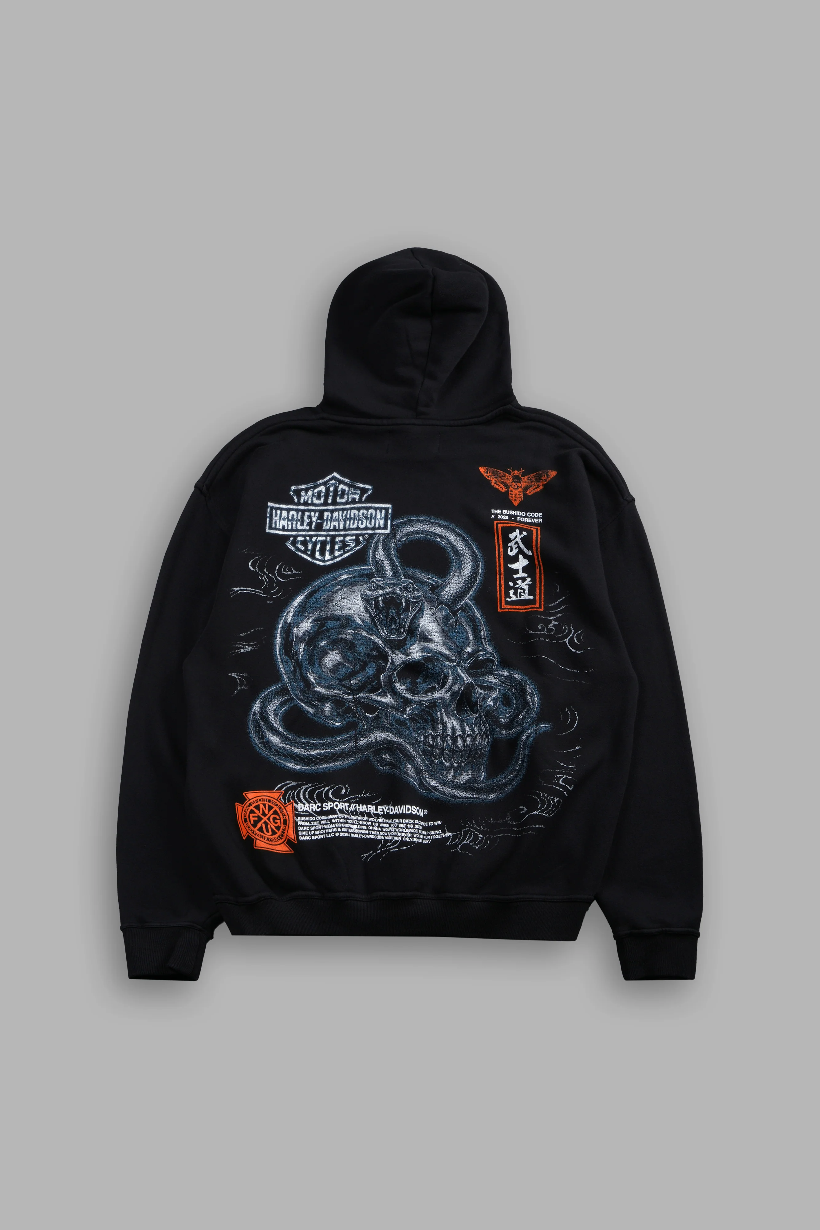 Skulls & Steel Bishop Hoodie in Black - Image 4