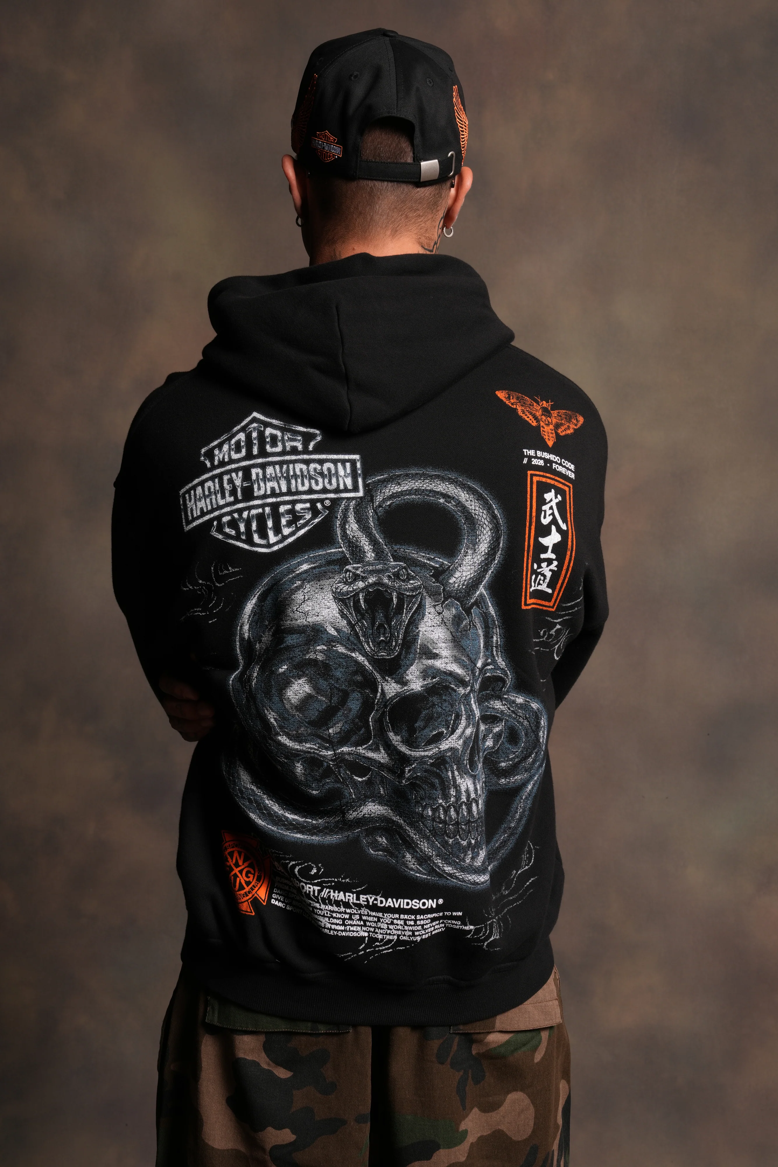 Skulls & Steel Bishop Hoodie in Black - Image 5