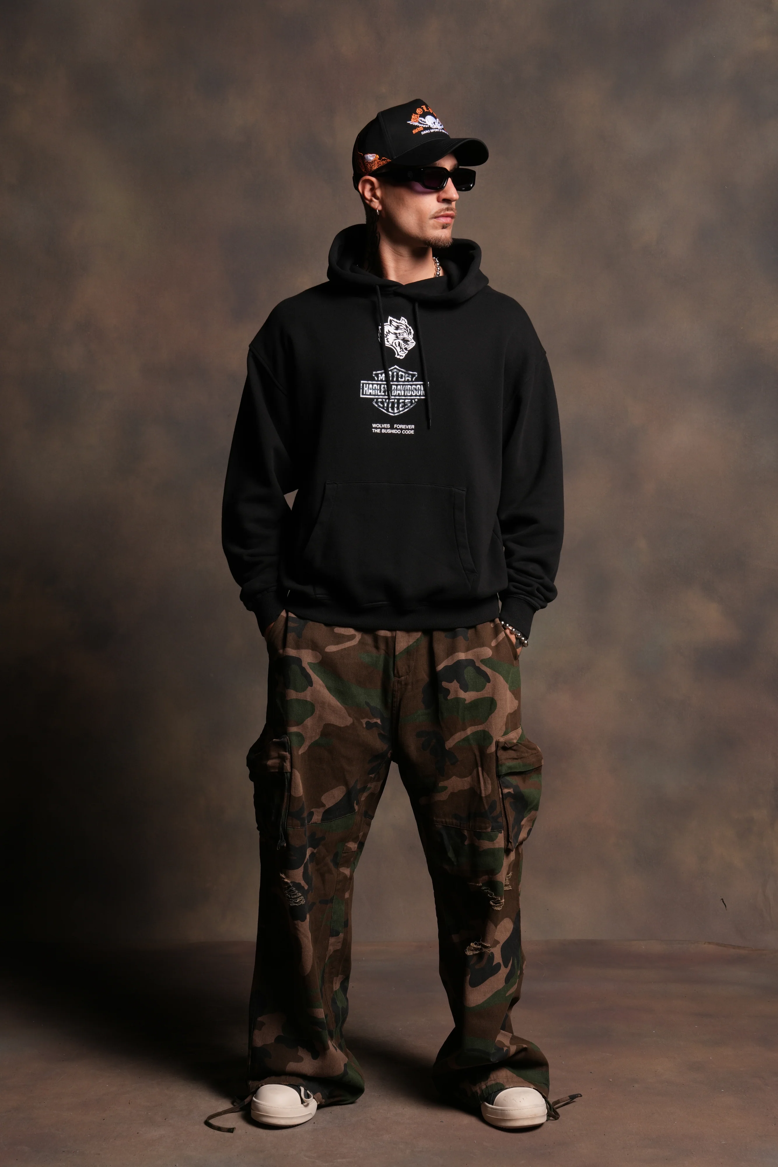 Skulls & Steel Bishop Hoodie in Black - Image 6