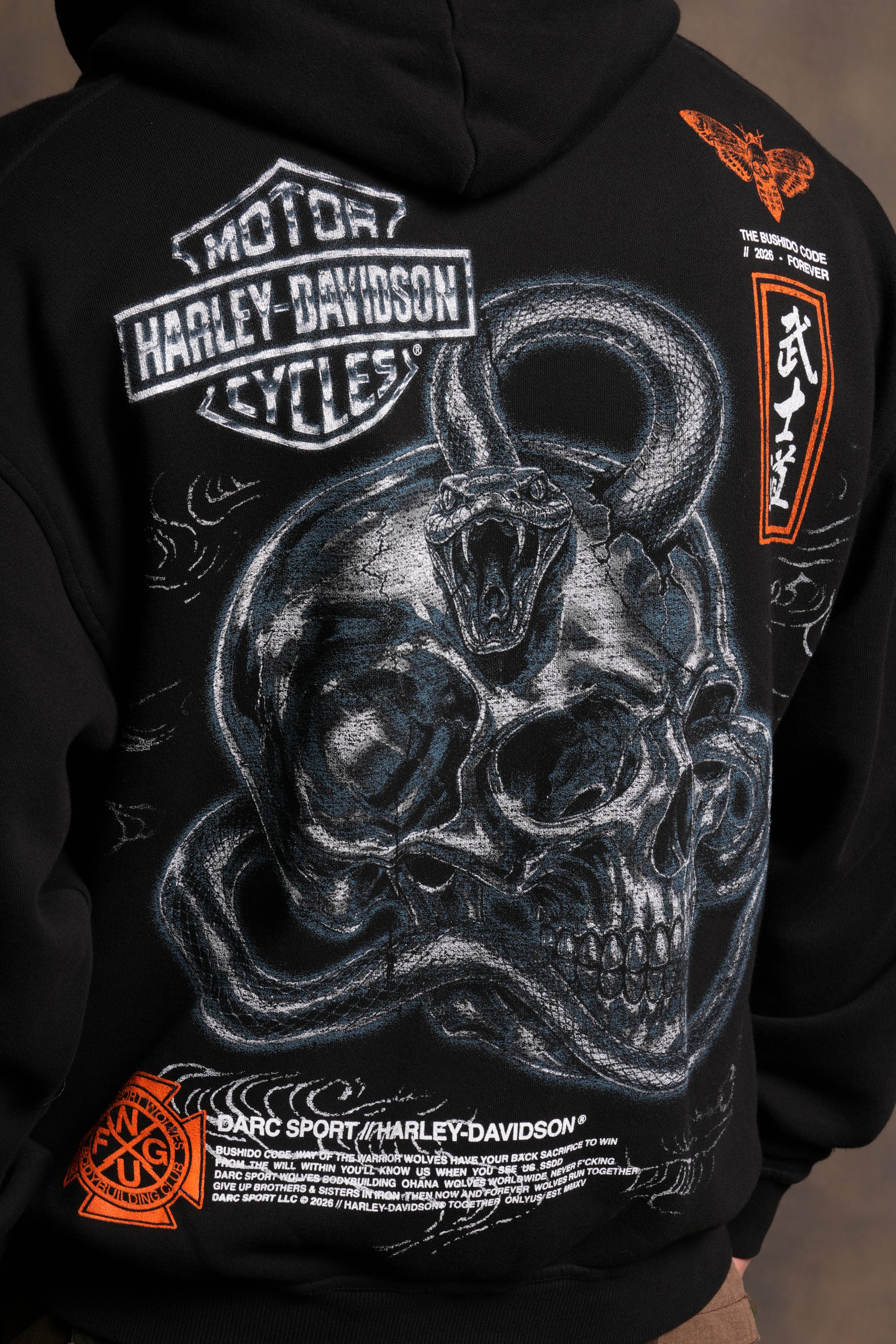 Skulls & Steel Bishop Hoodie in Black - Image 9