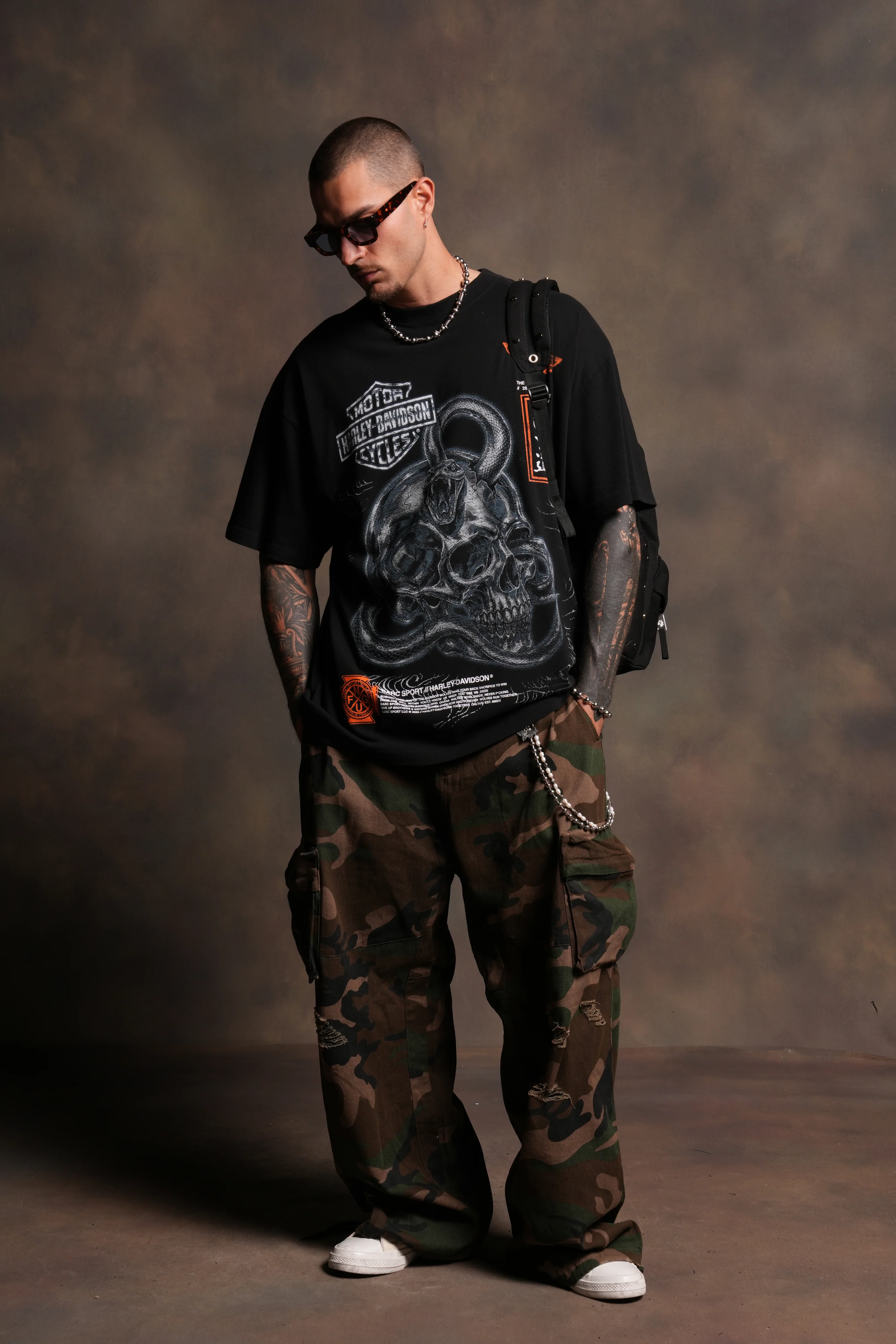 Skulls & Steel Premium Tee in Black - Image 5