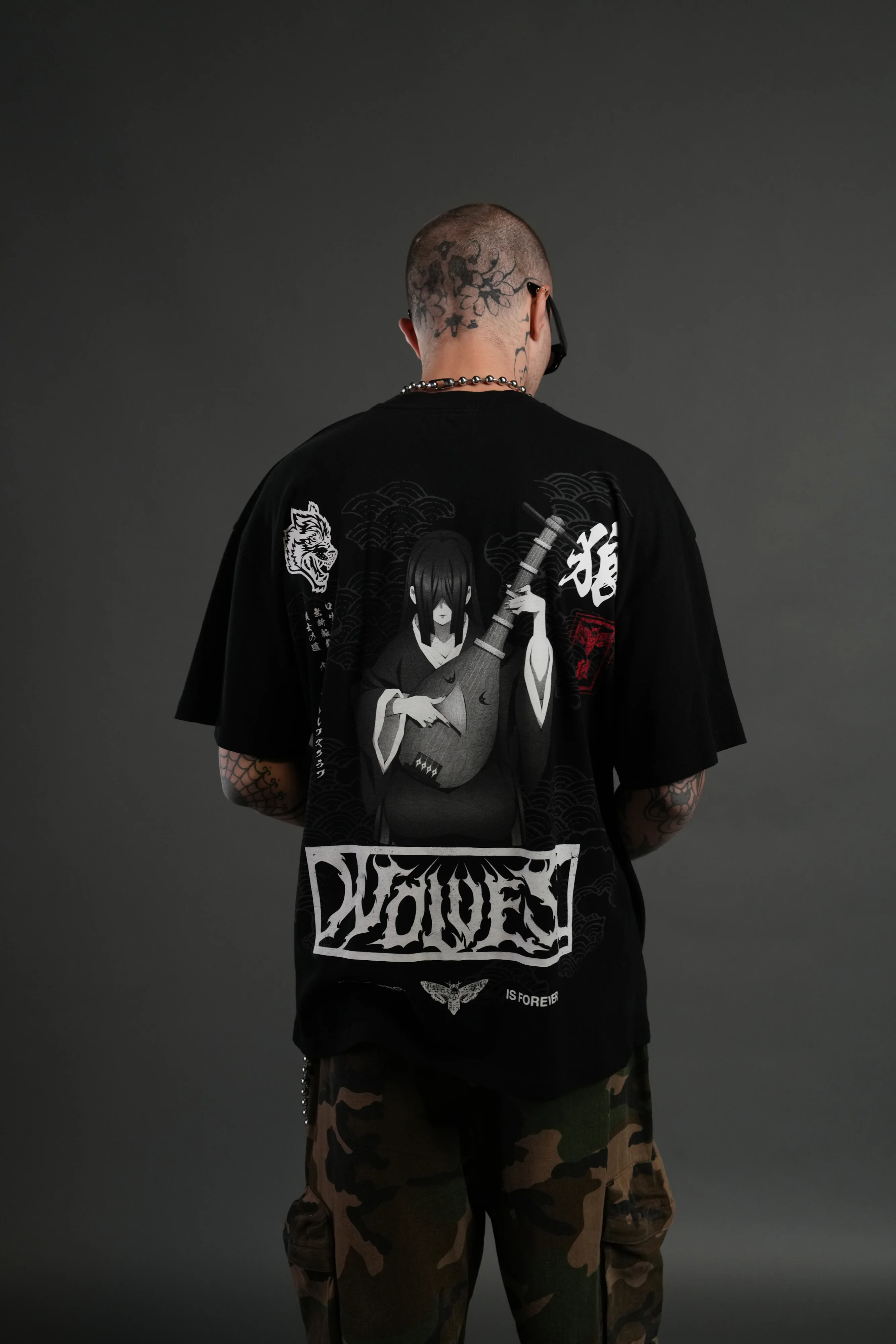 Song of Infinity "Premium" Oversized Tee in Black - Image 4