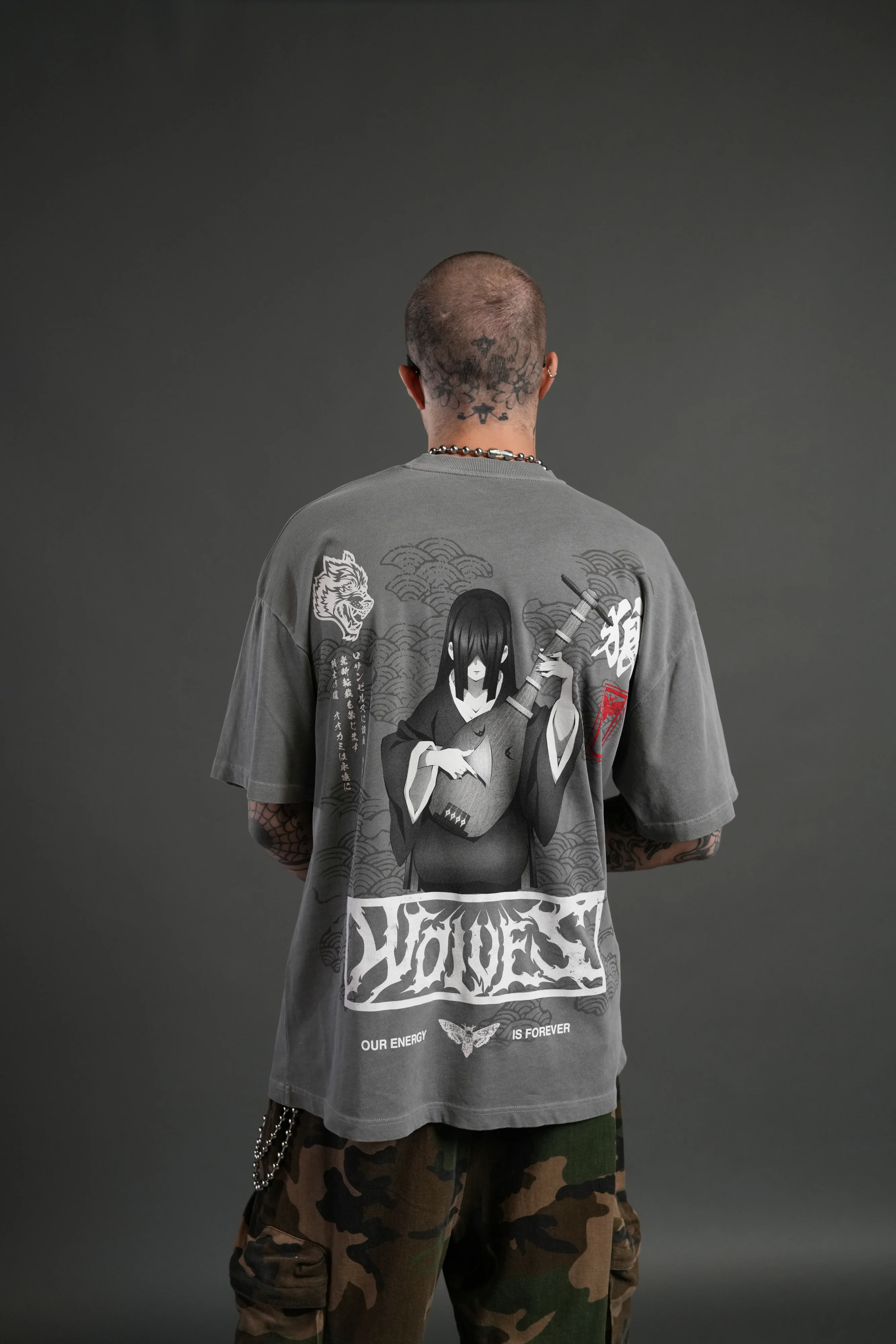 Song of Infinity "Premium" Oversized Tee in Dove Gray - Image 4