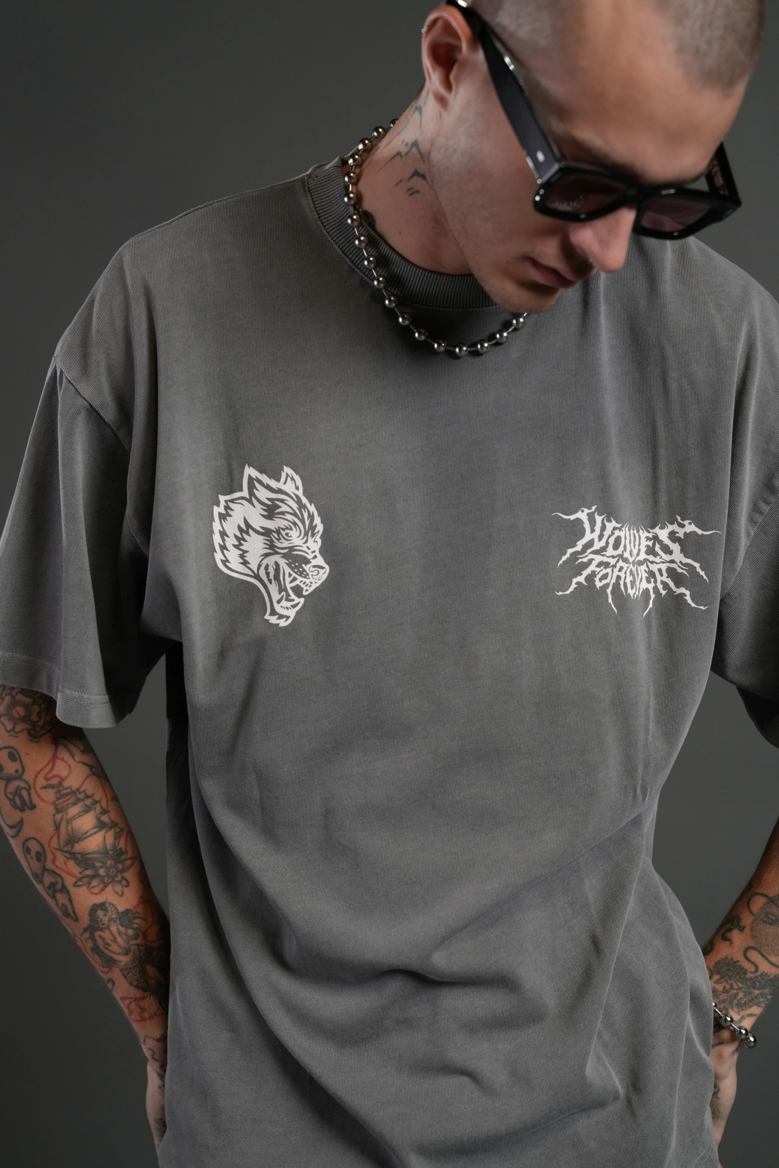 Song of Infinity "Premium" Oversized Tee in Dove Gray - Image 5