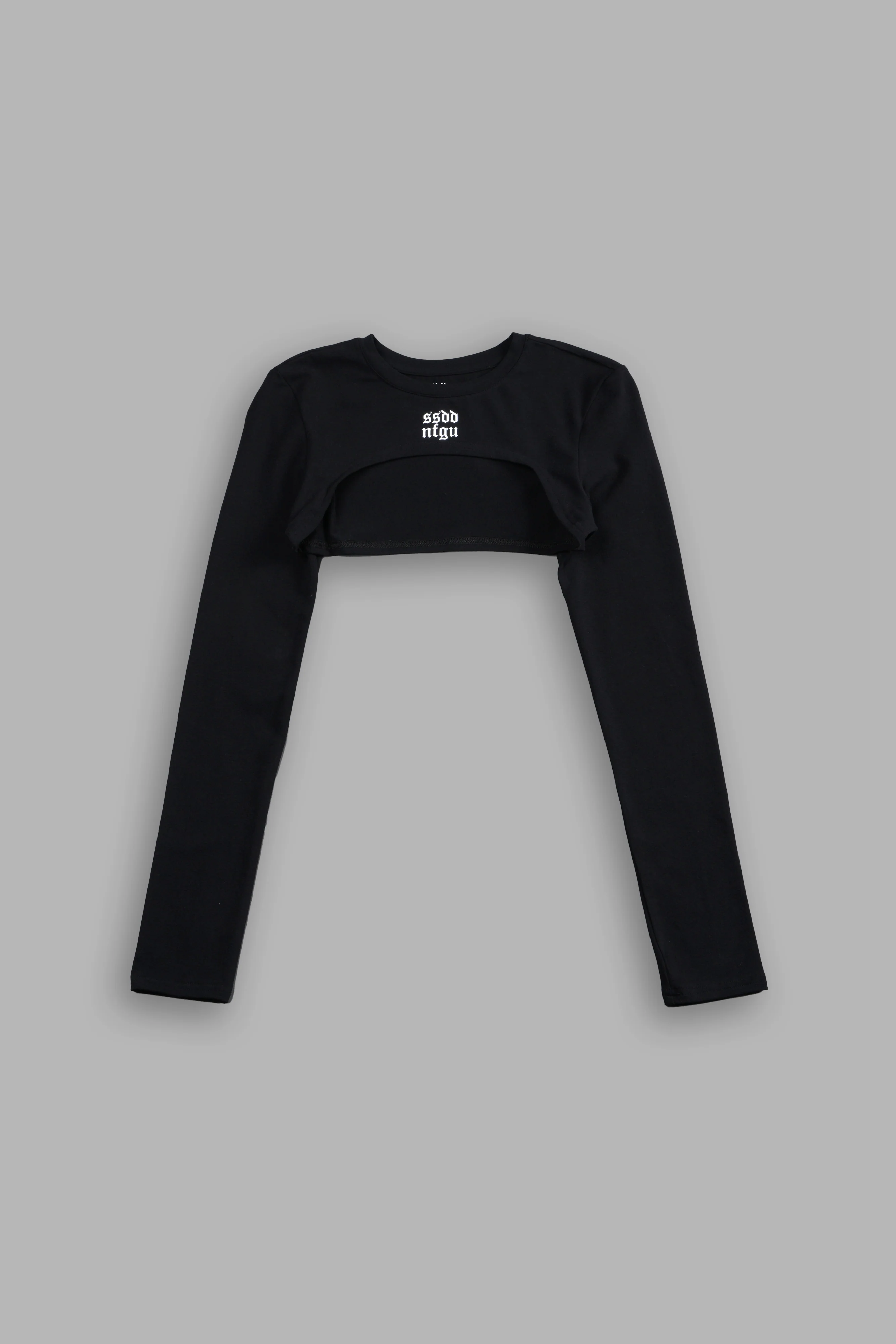 Ssddnfgu Wolf Elise Eden Pullover Shrug in Black
