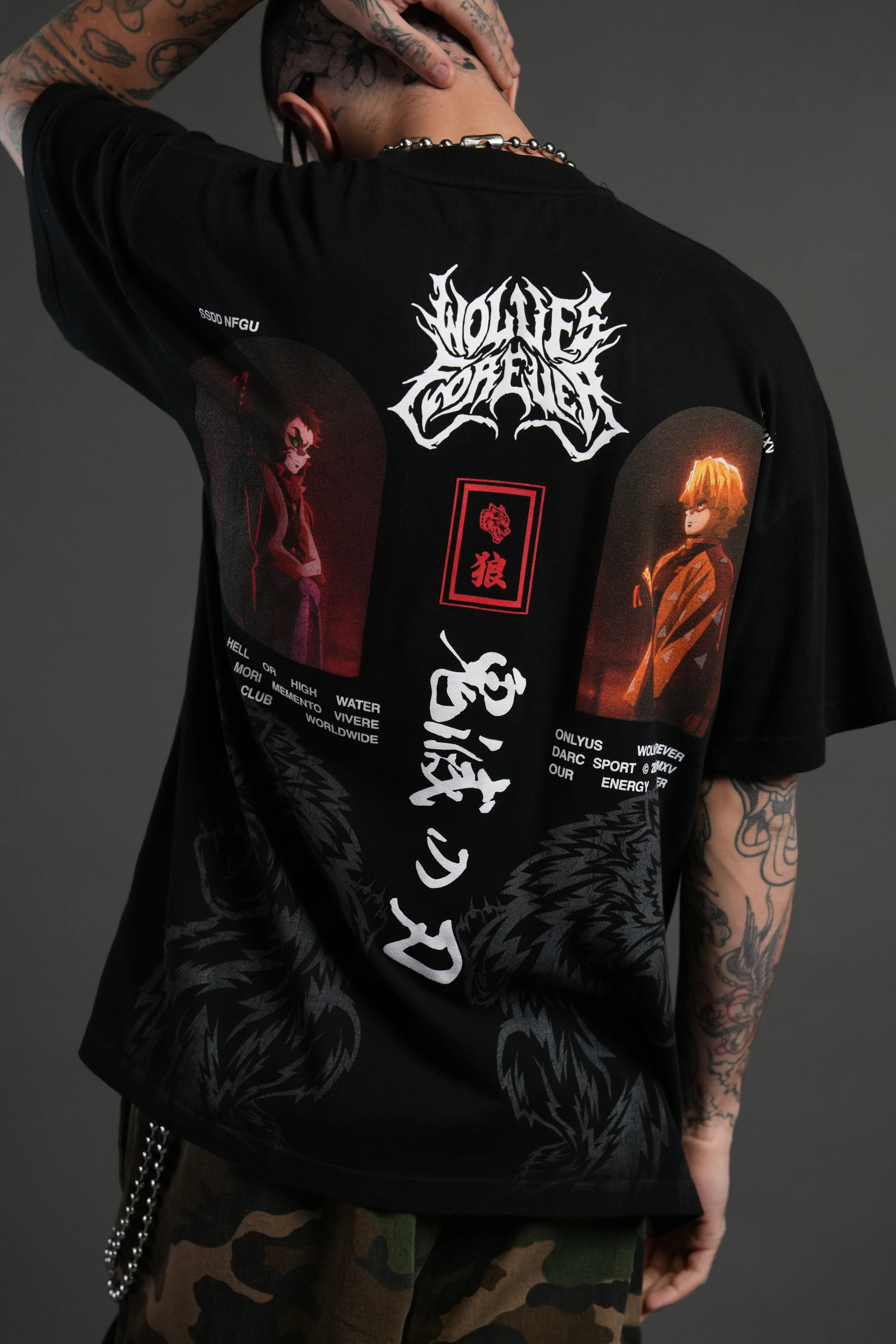 Stand-Off "Premium" Oversized Tee in Black - Image 6