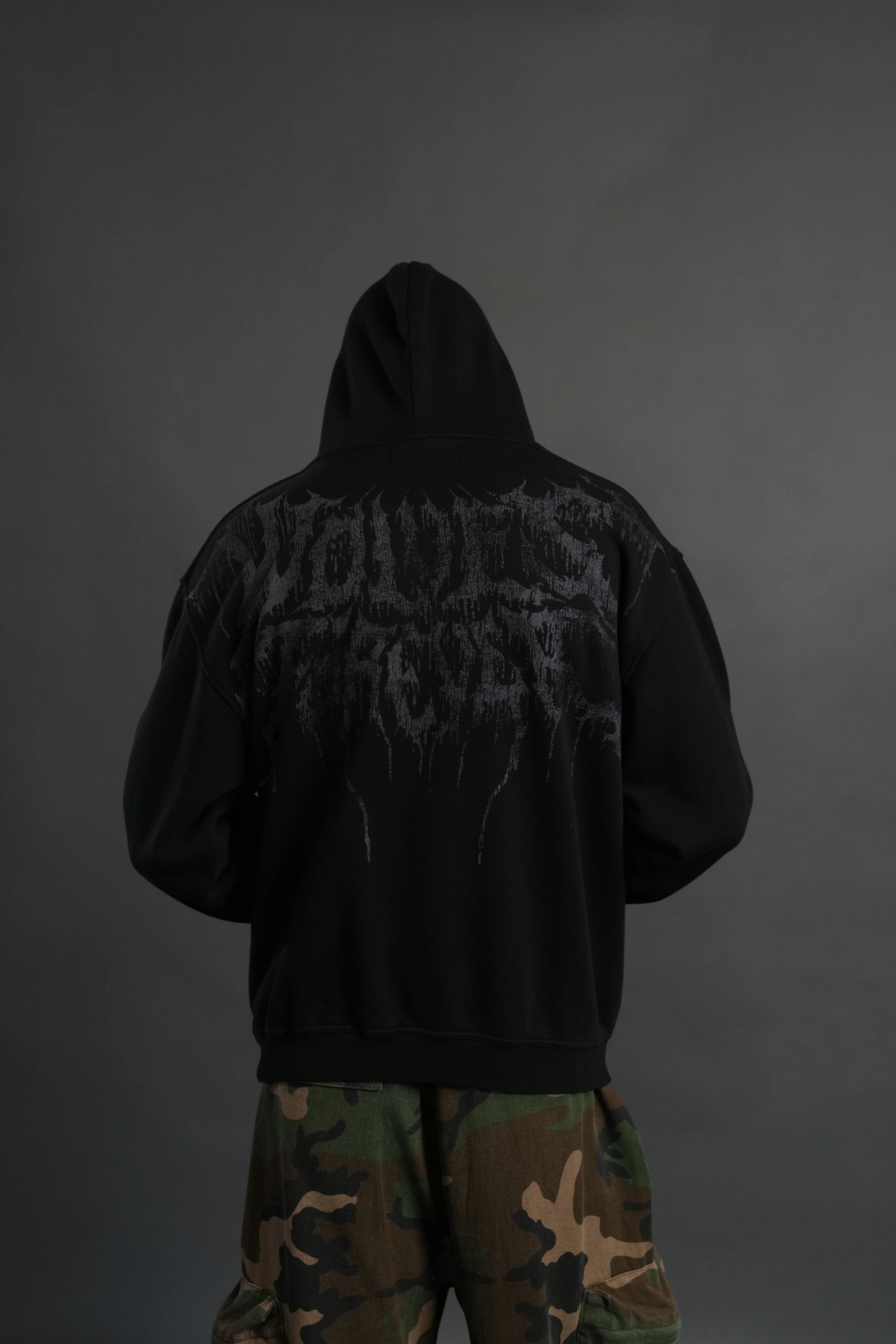 Statue of God "Pierce" Hoodie in Black - Image 2