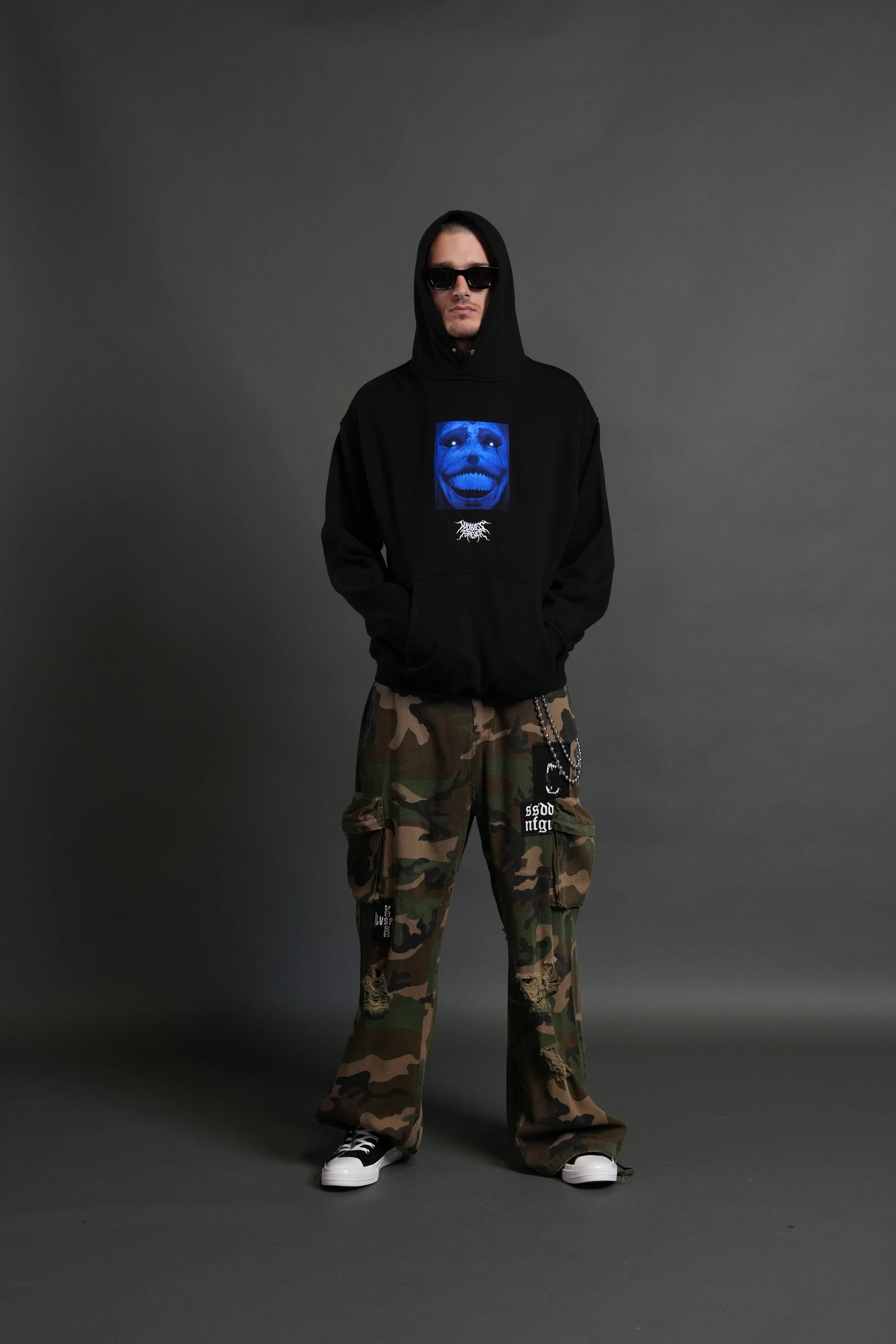 Statue of God "Pierce" Hoodie in Black - Image 5