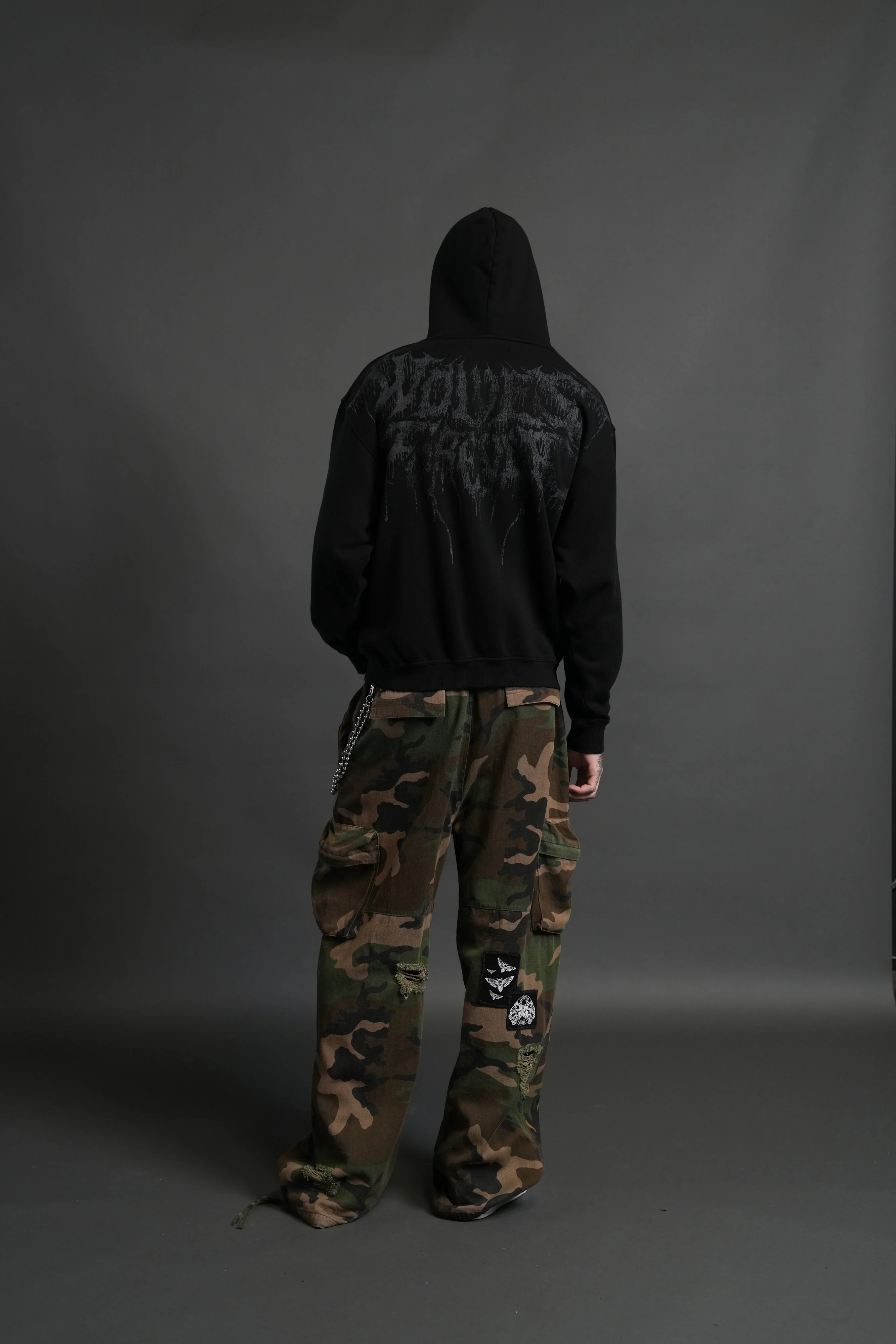 Statue of God "Pierce" Hoodie in Black - Image 6