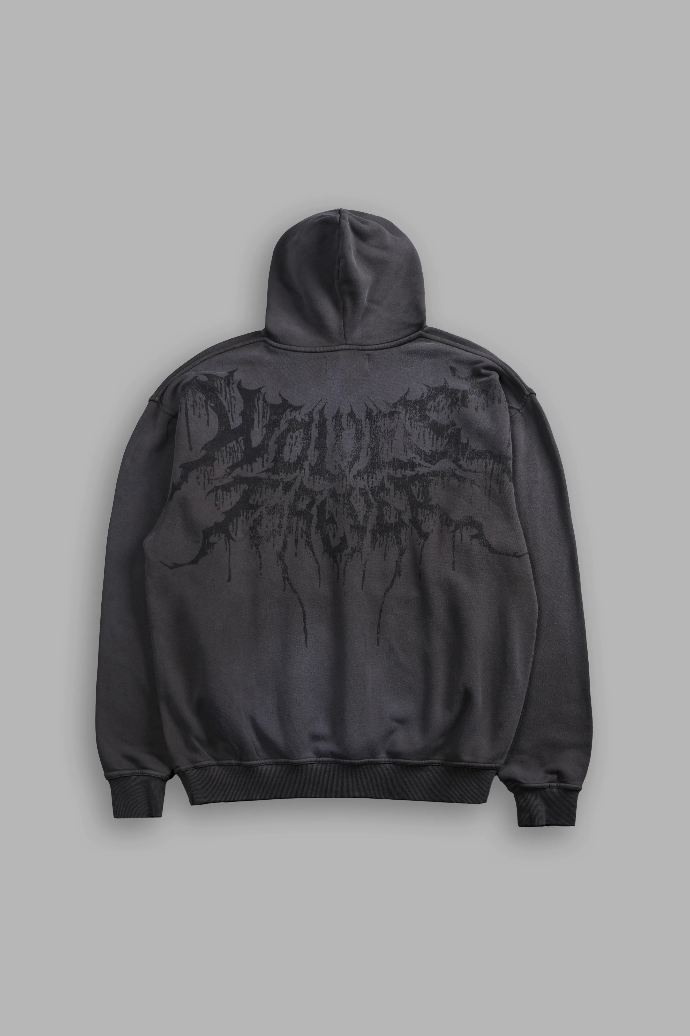 Statue of God "Pierce" Hoodie in Wolf Gray Drift Wash - Image 3