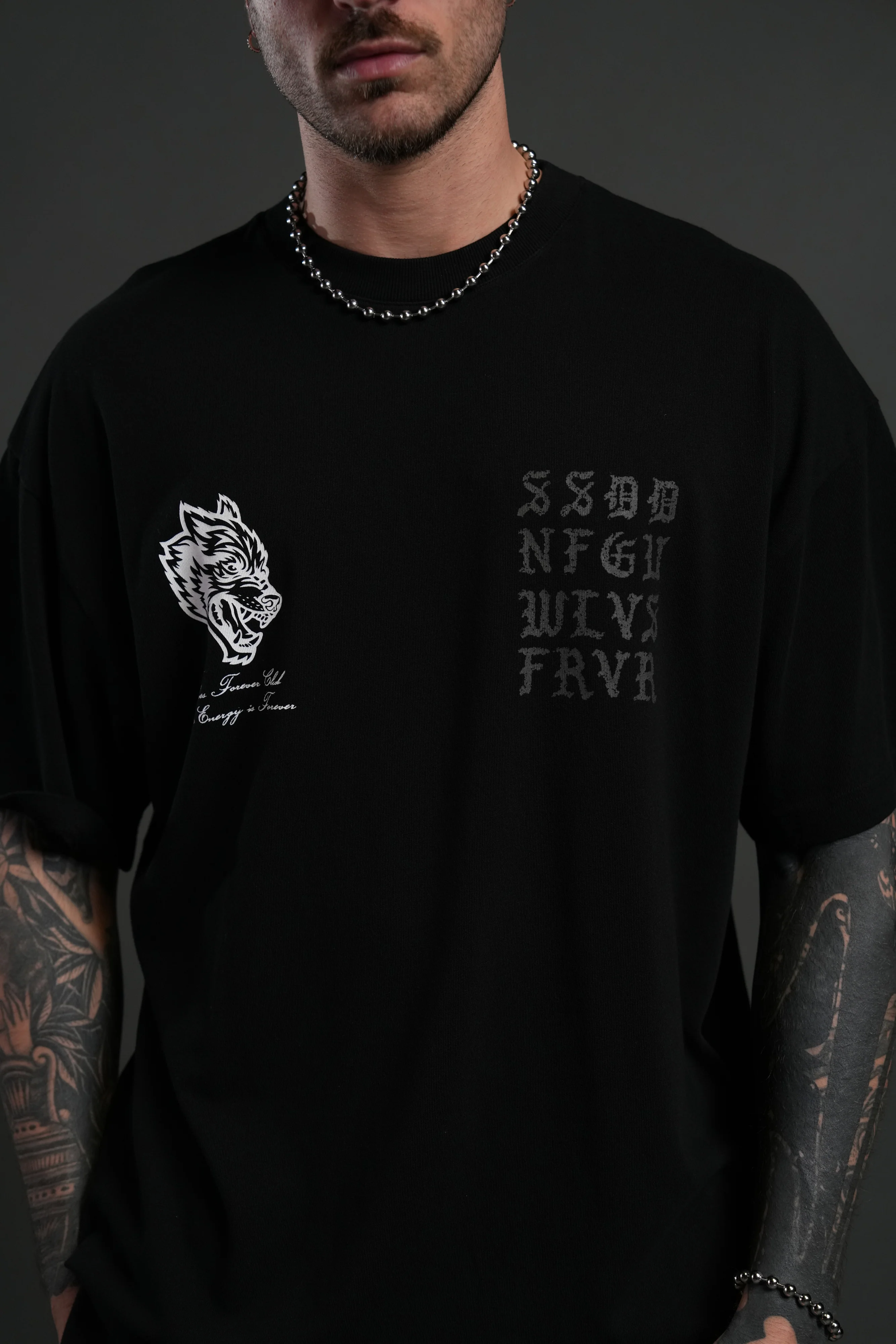 Stone Code "Premium" Oversized Tee in Black - Image 6