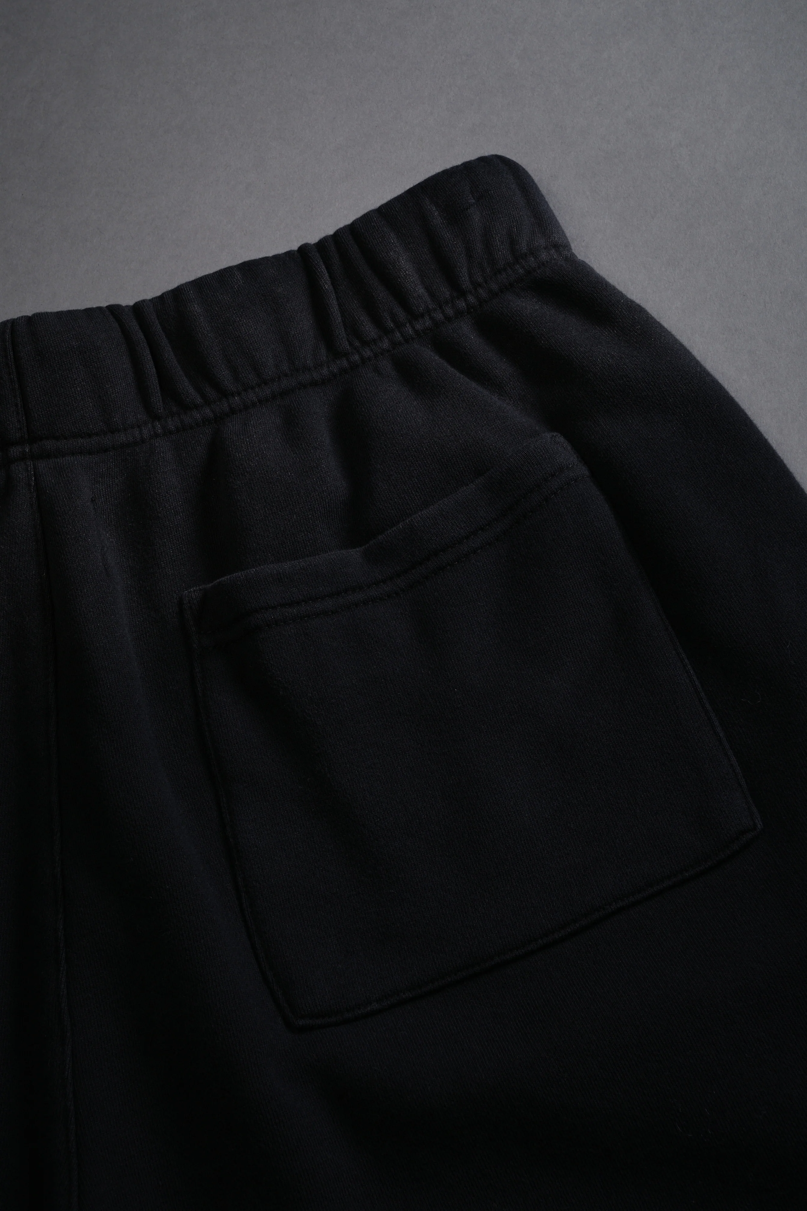 Studded Midnight Wolves Oversized Post Lounge Sweat Shorts in Black Drift Wash - Image 10