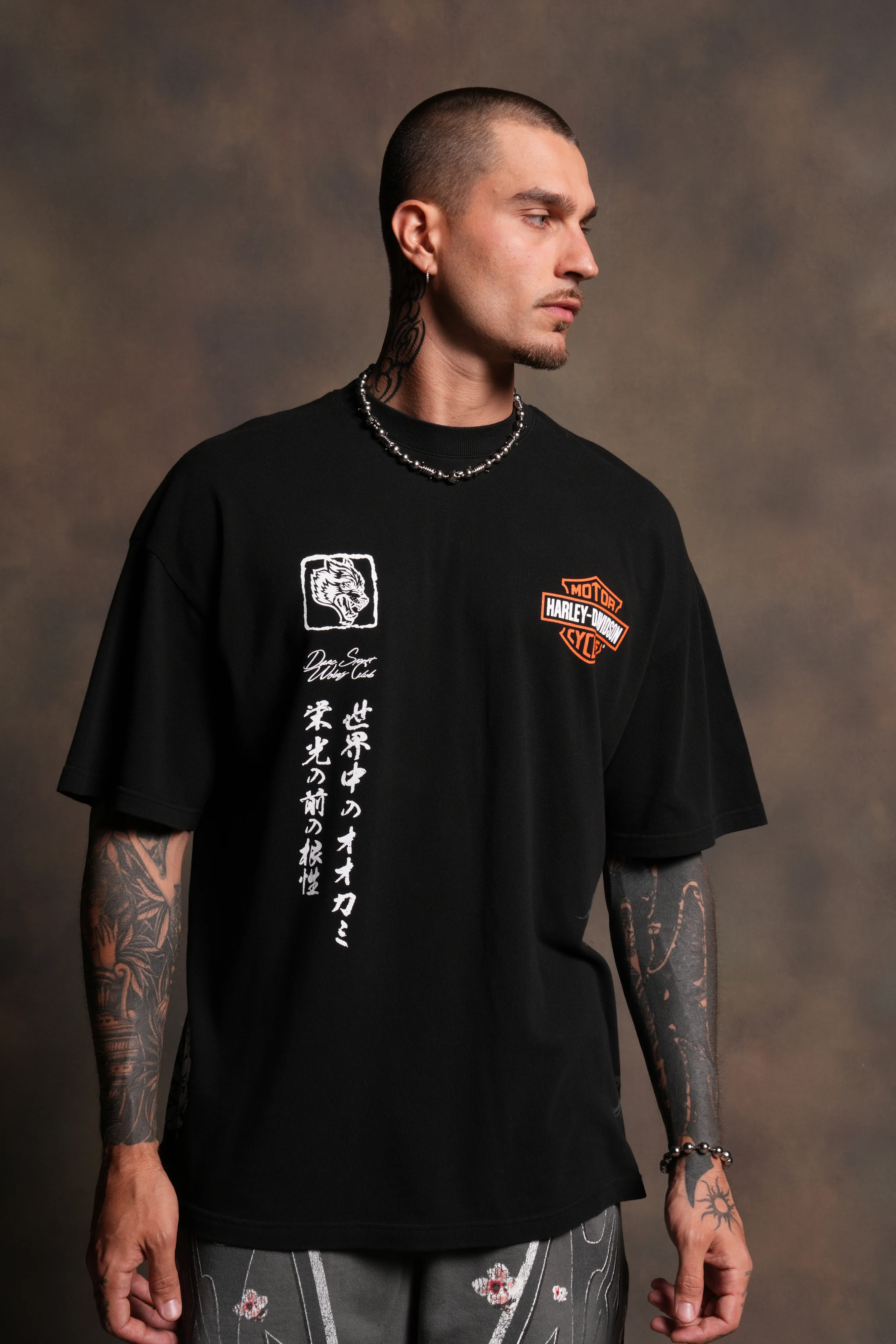 The Eagle And The Dragon Side-By-Side Series Premium Tee in Black - Image 3