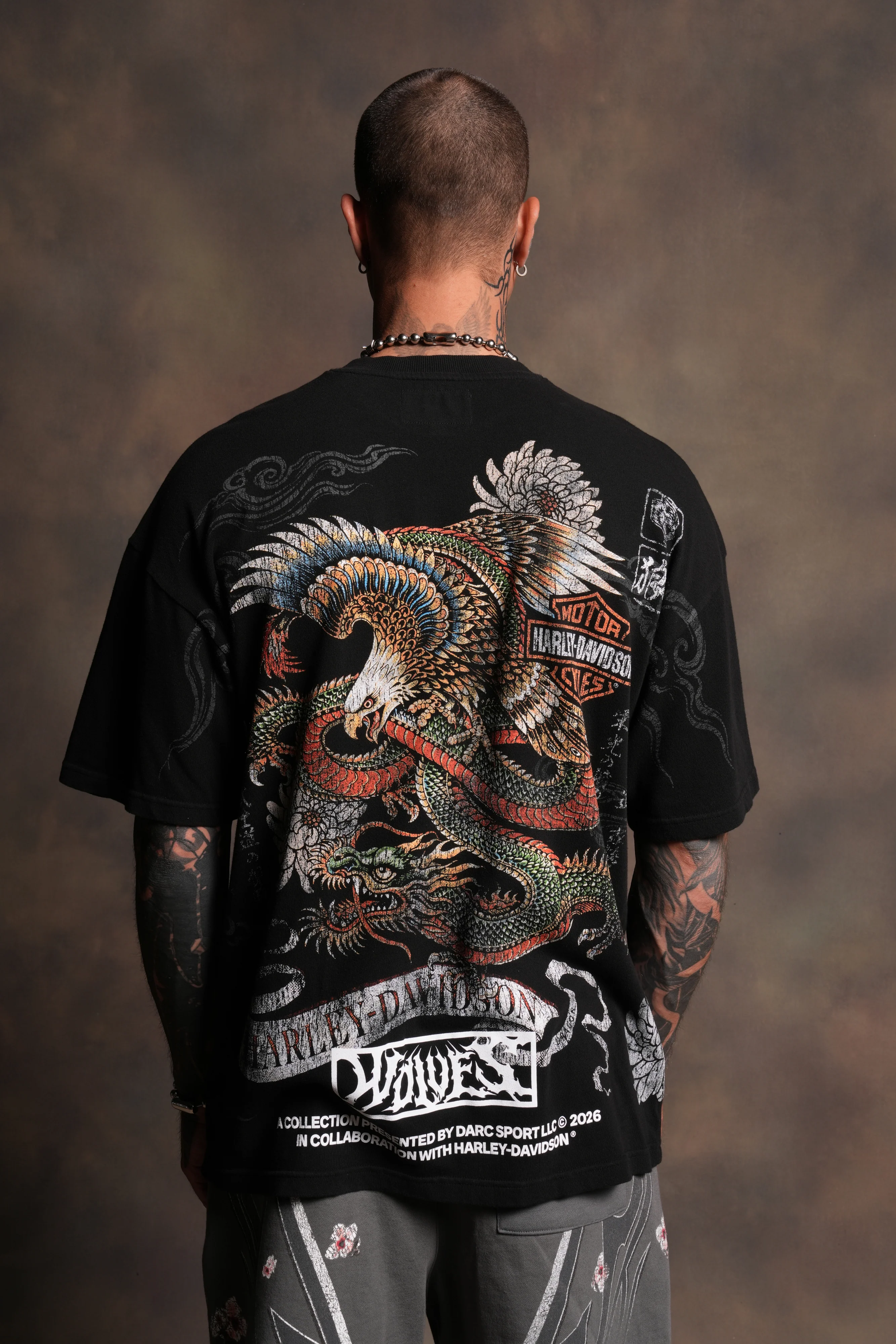 The Eagle And The Dragon Side-By-Side Series Premium Tee in Black - Image 5