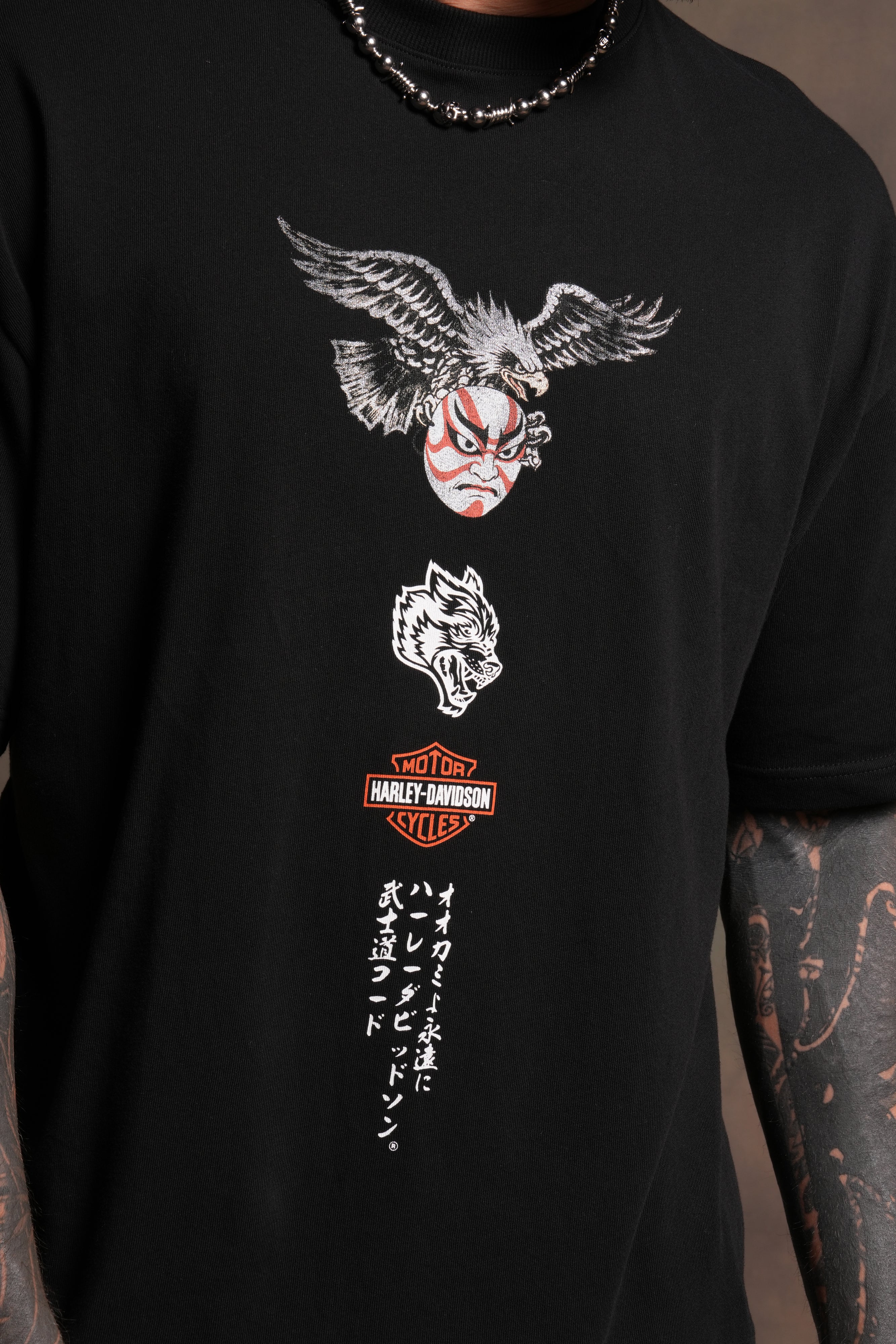 The Eagle & The Skull Premium Tee in Black - Image 5