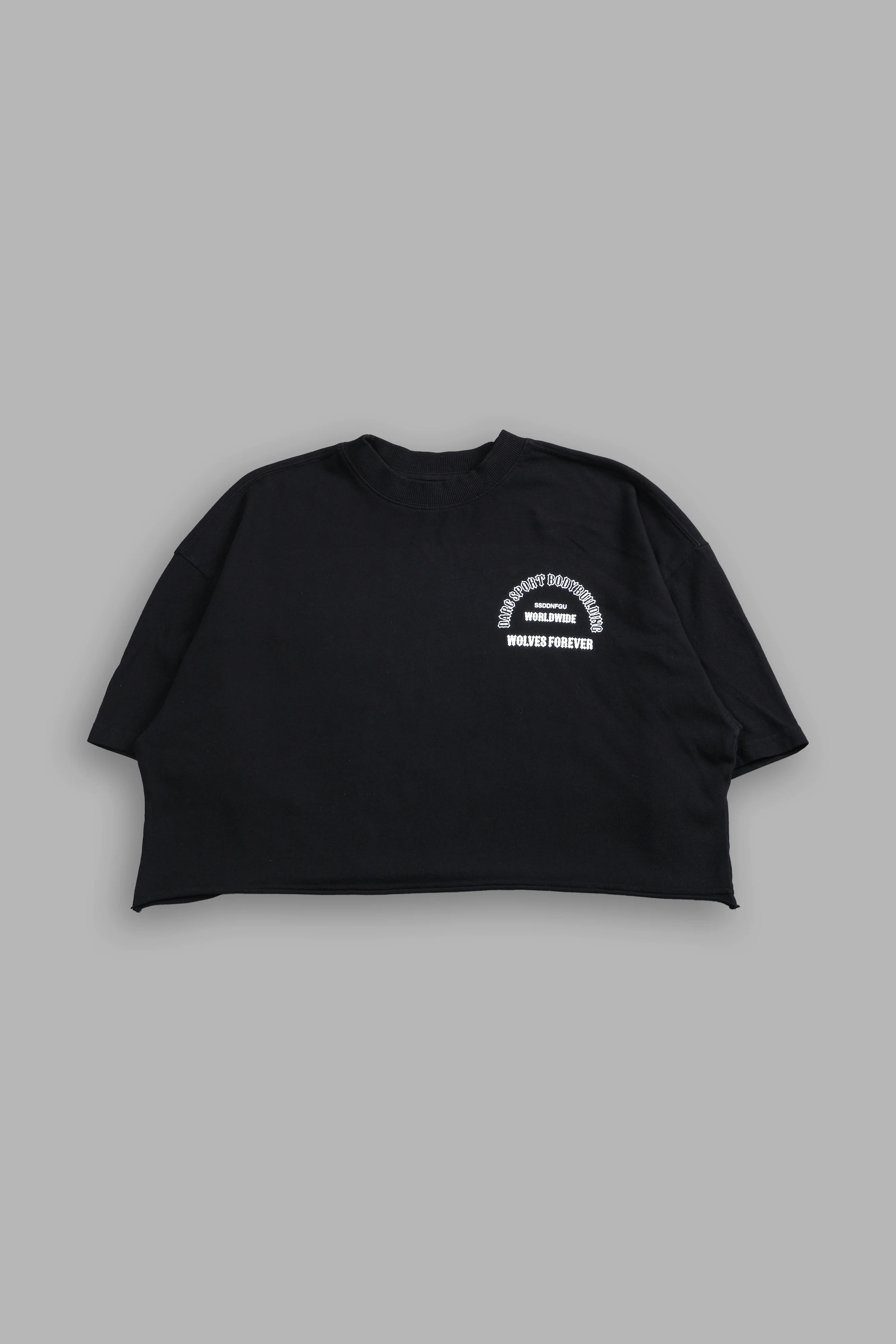 The One You Feed V2 "Premium" Oversized (Cropped) Tee in Black - Image 2