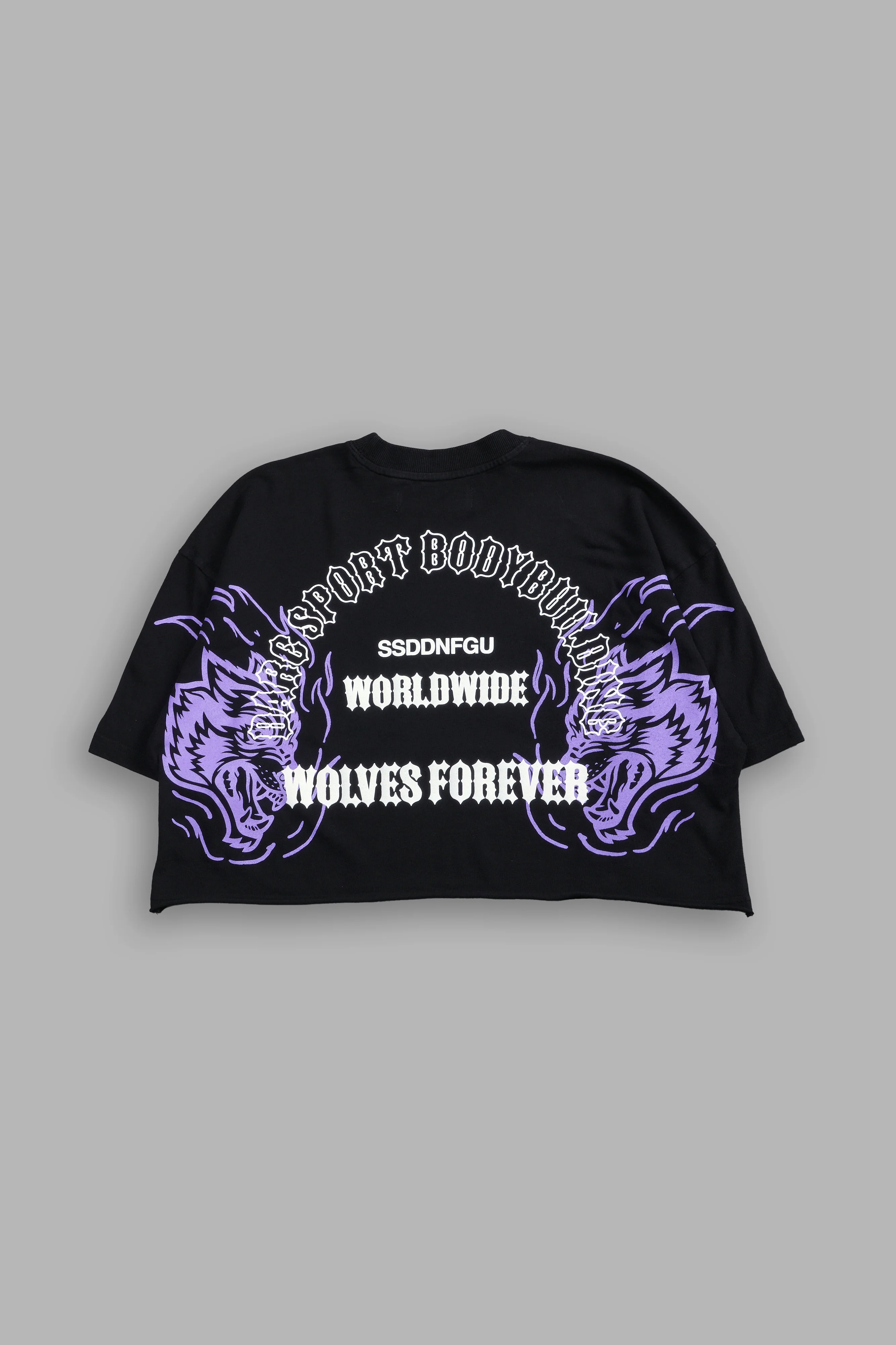 The One You Feed V2 "Premium" Oversized (Cropped) Tee in Black - Image 4