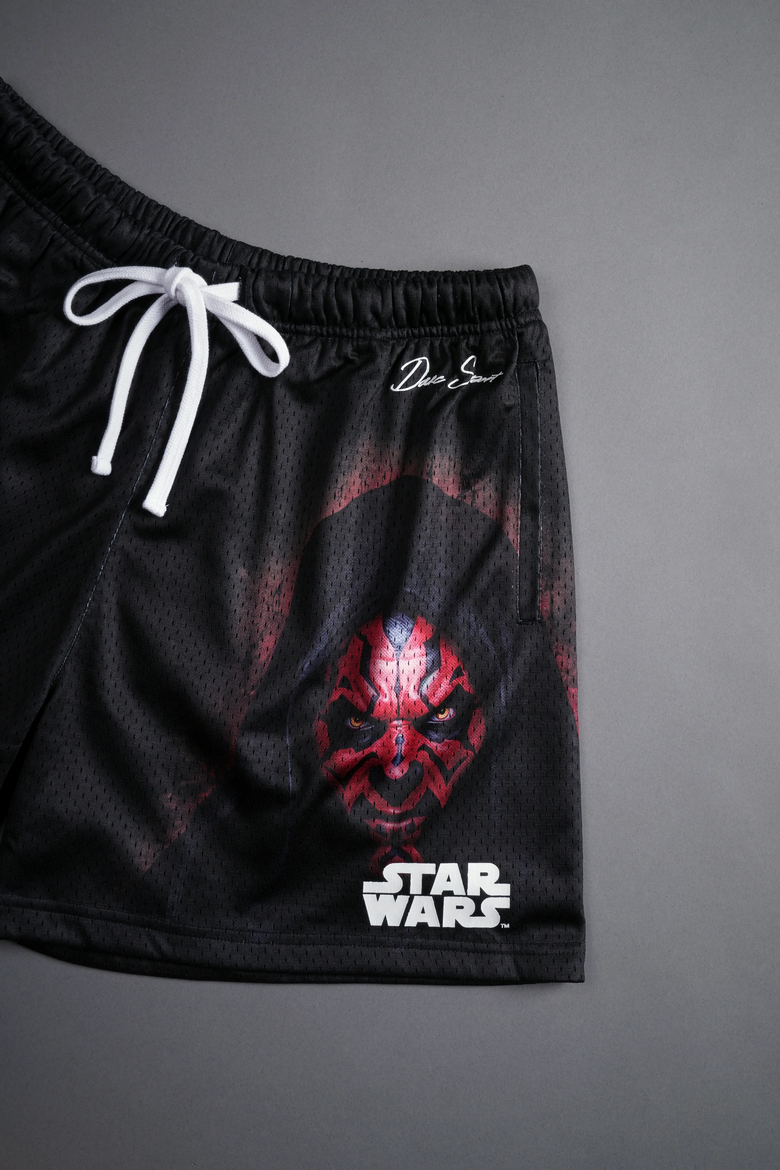 The Power Of The Dark Side Maul Mesh Shorts in Black - Image 6