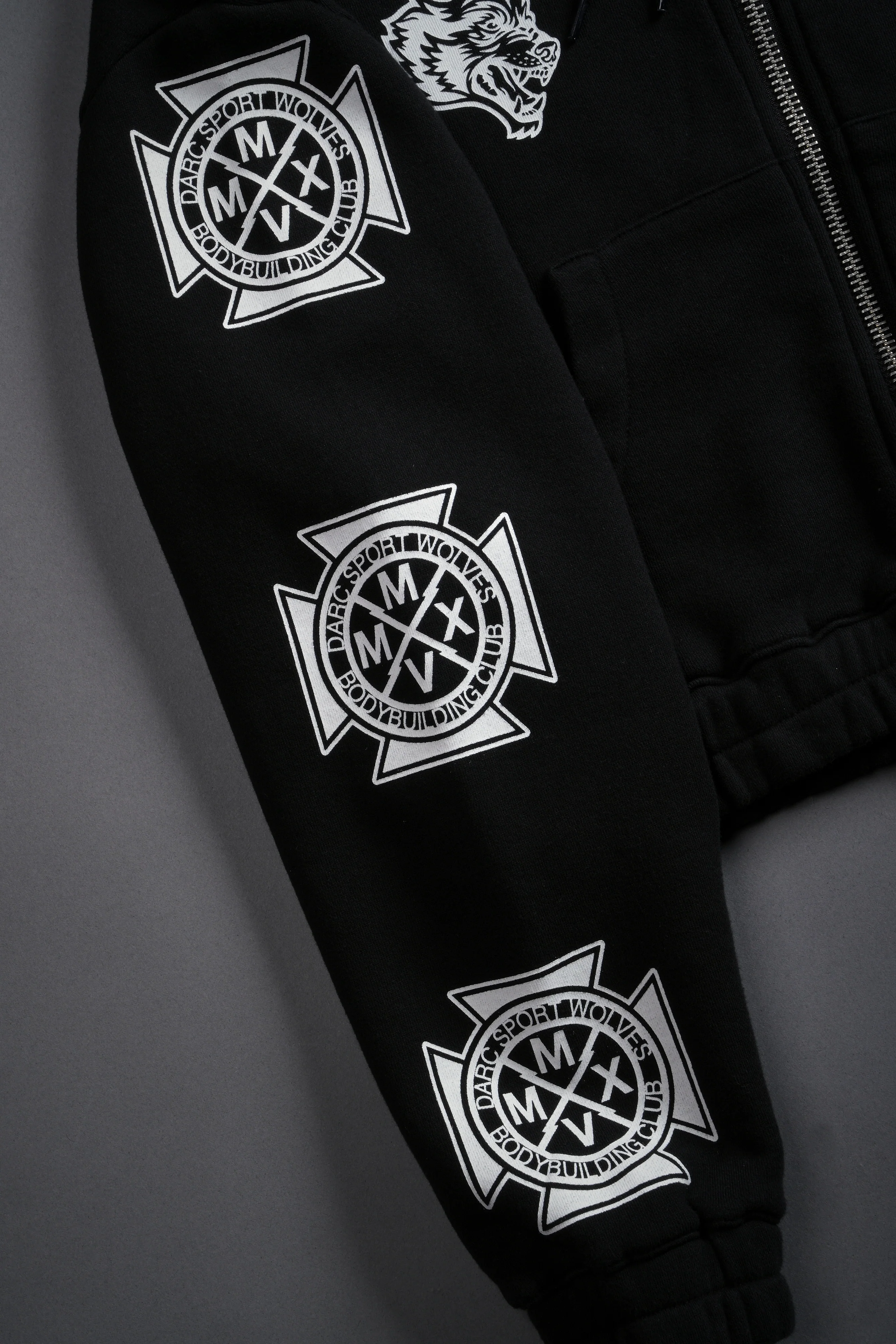The Power Of The Dark Side Padme "Chambers" (Cropped) Zip Hoodie in Black - Image 7