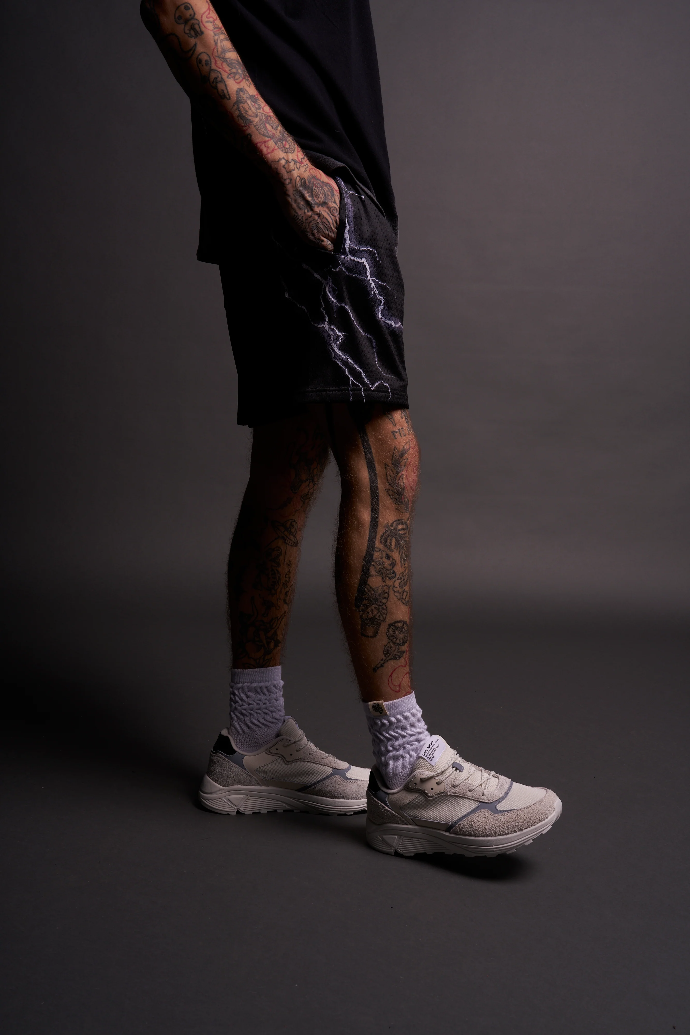 The Power Of The Dark Side Vader Mesh Shorts in Black - Image 4