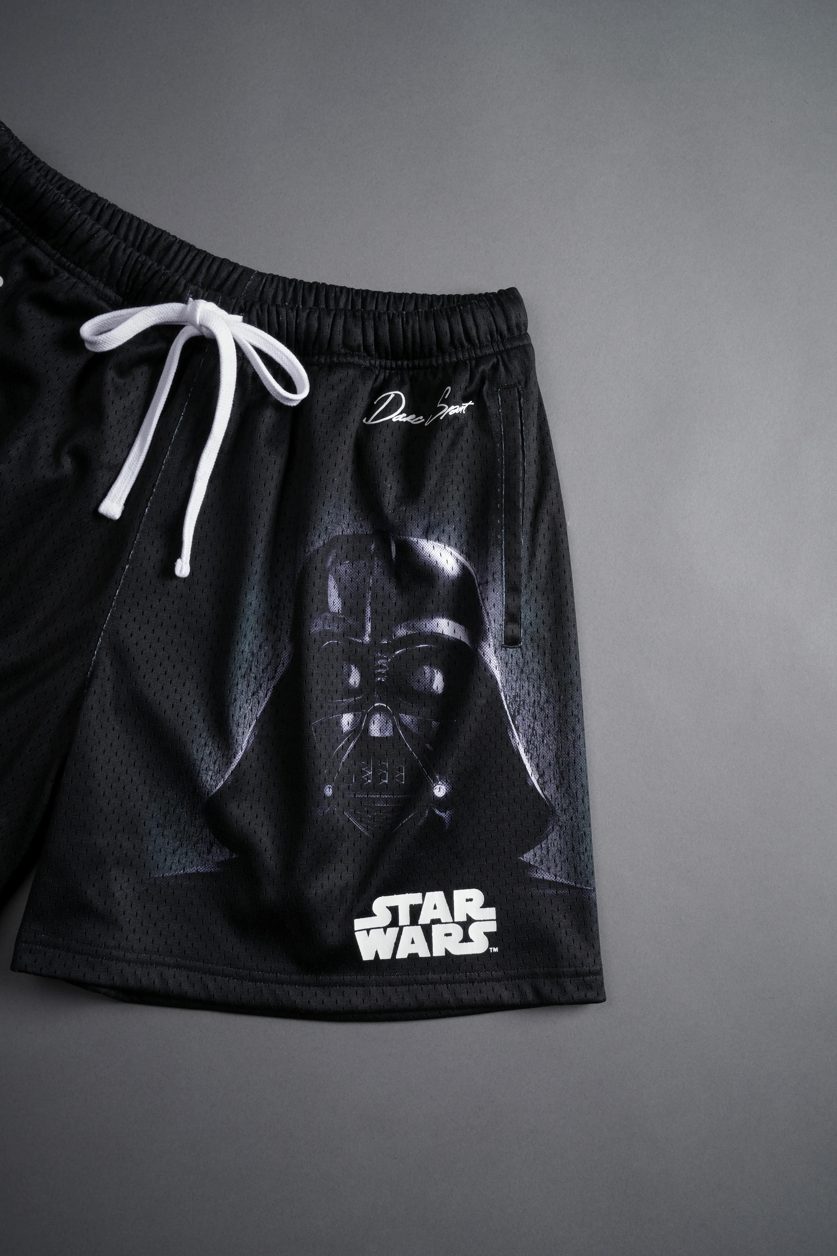 The Power Of The Dark Side Vader Mesh Shorts in Black - Image 6