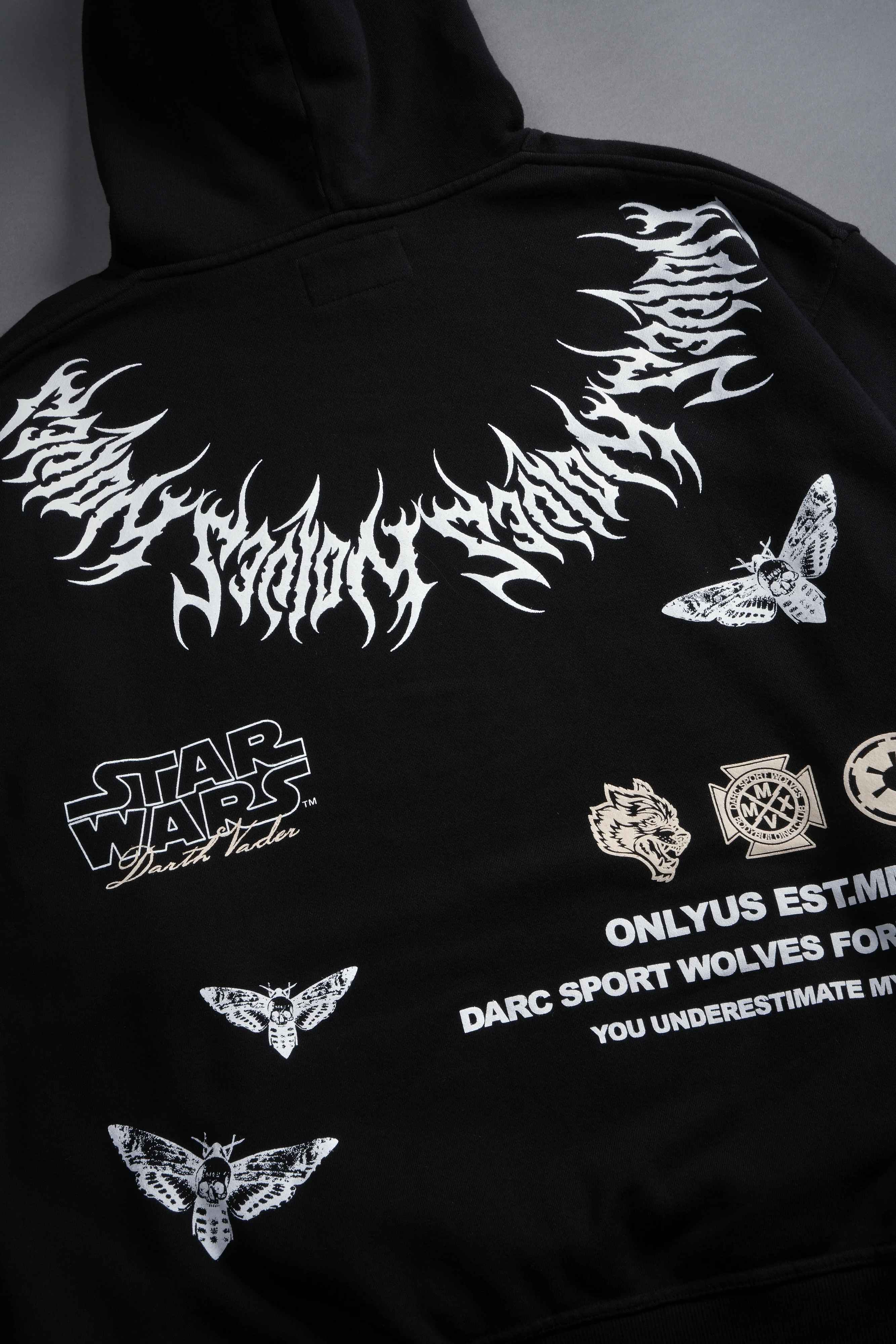 The Power of The Dark Side Vader "Pierce" Hoodie in Black - Image 6