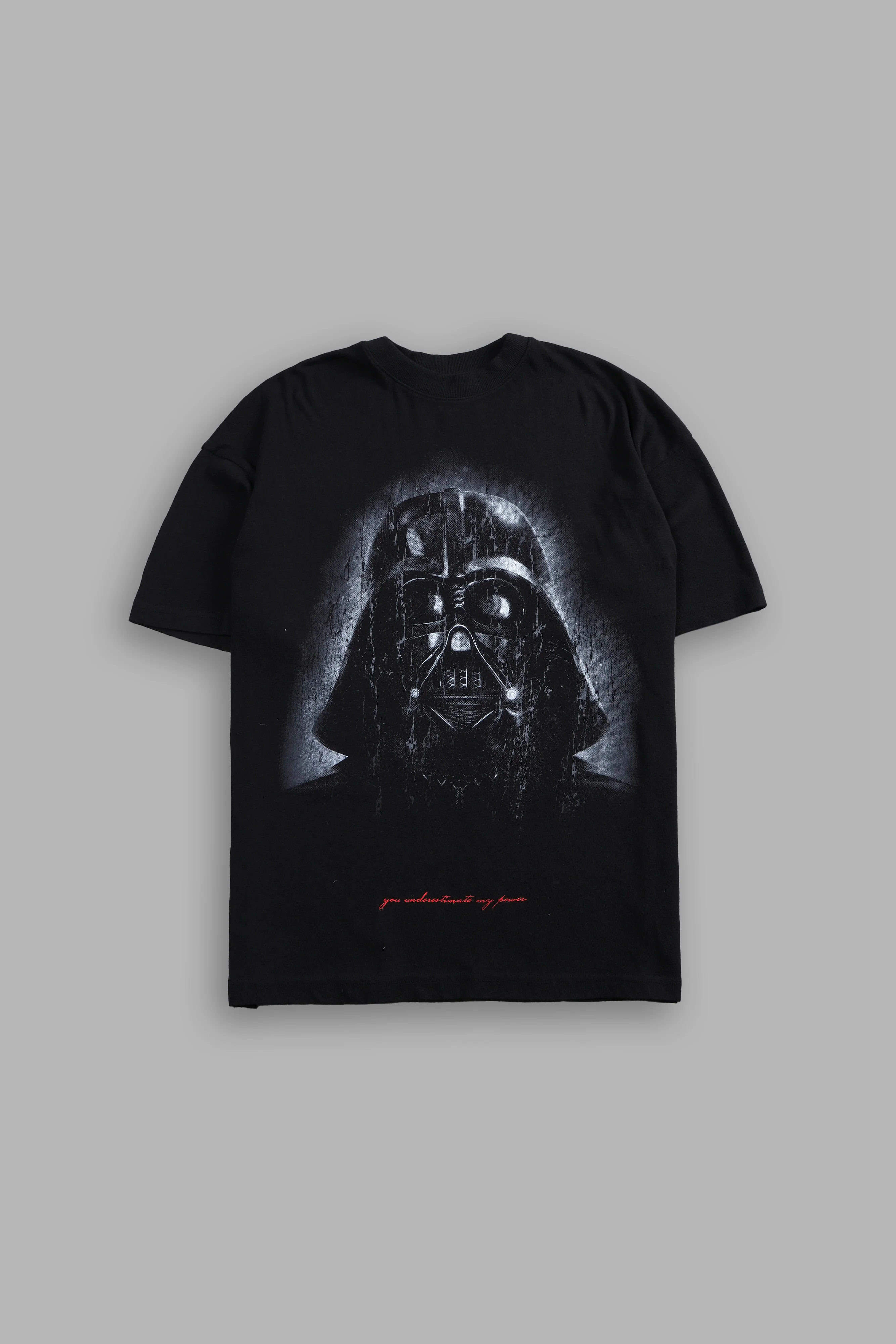 The Power Of The Dark Side Vader "Premium" Oversized Tee in Black