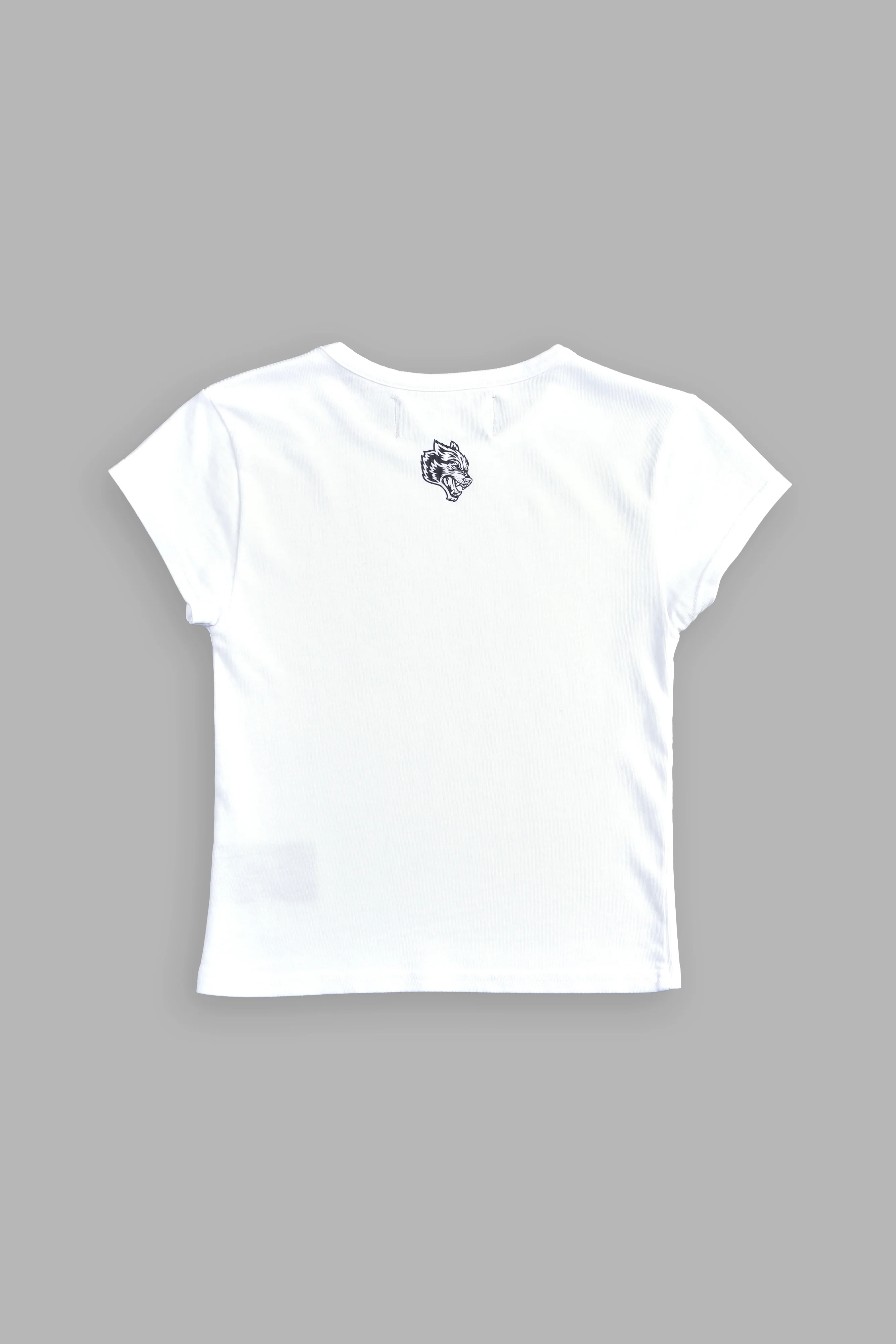 The Queen "Baby" Tee in White - Image 4
