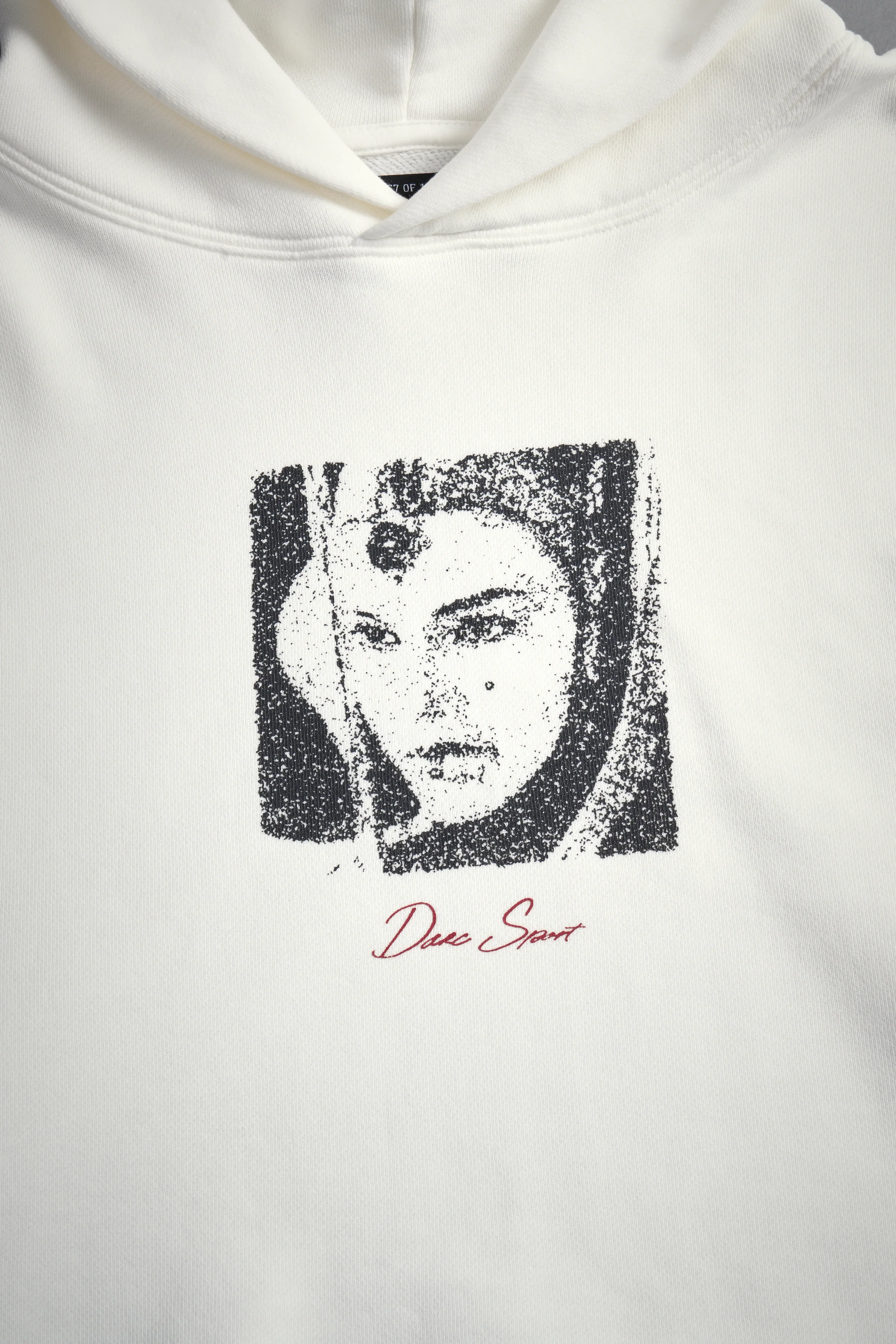 The Queen "Wyoming" (Cropped) Hoodie in Cream - Image 6