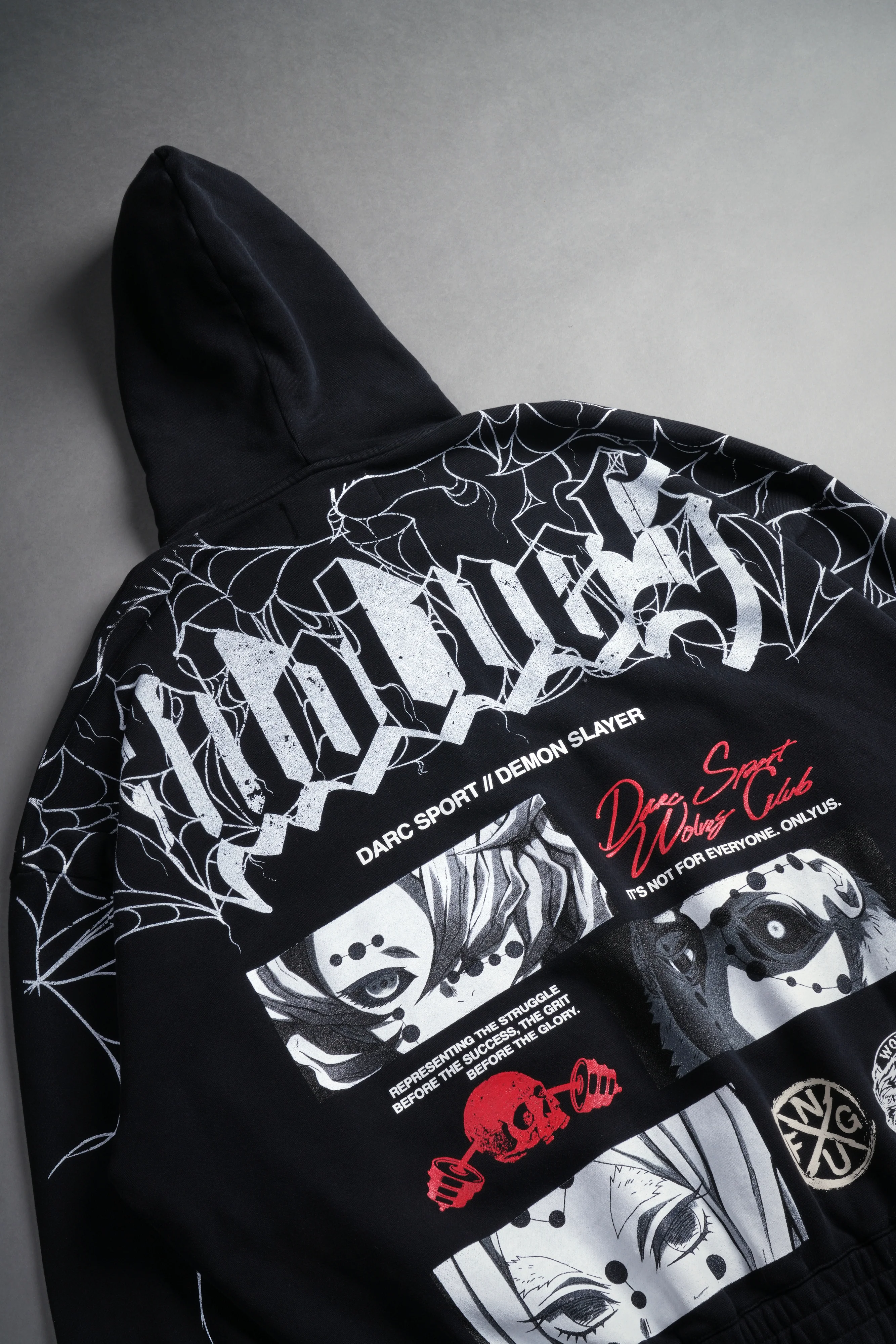 The Spider Family "Chambers" Zip Hoodie in Black - Image 8