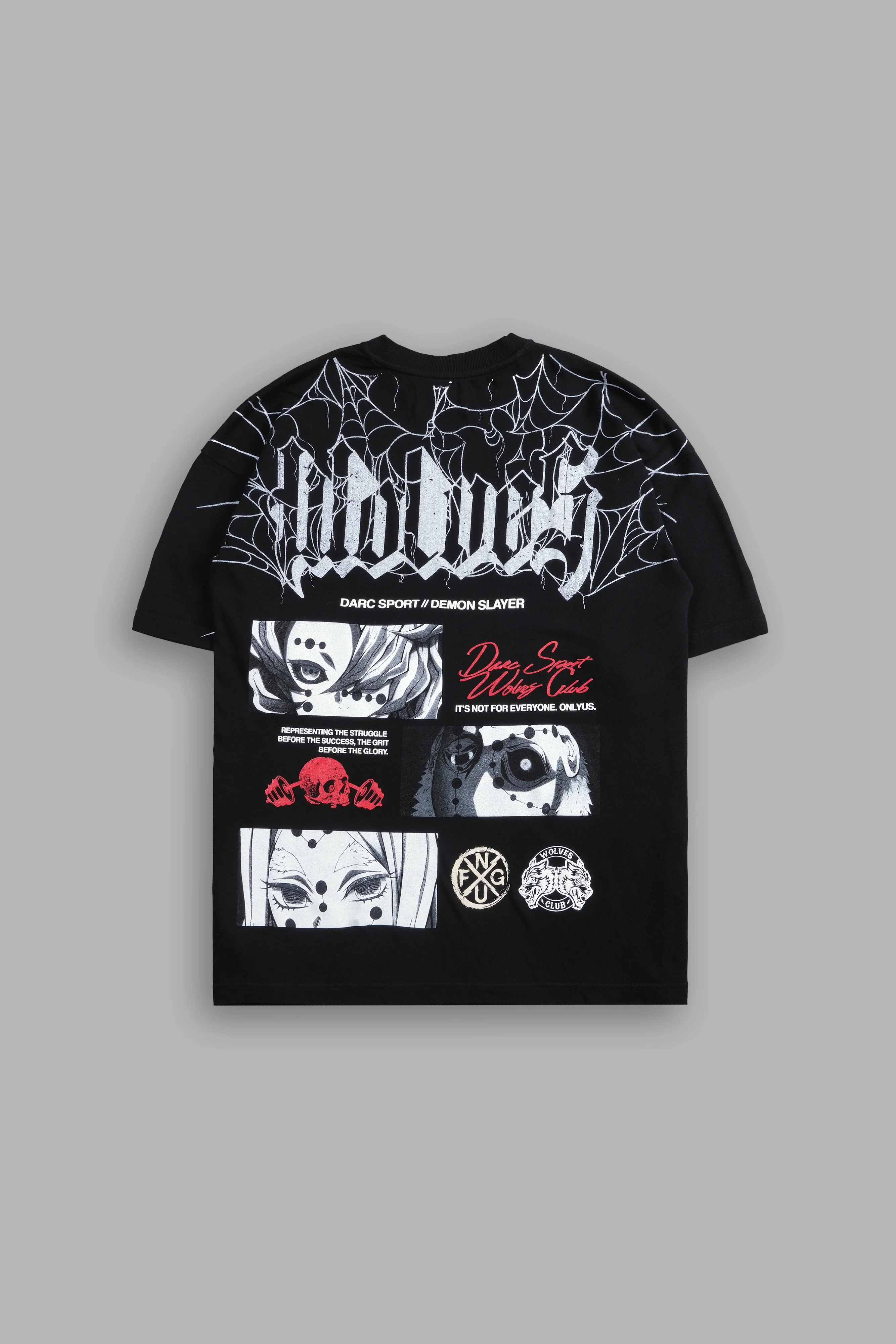 The Spider Family "Premium" Oversized Tee in Black