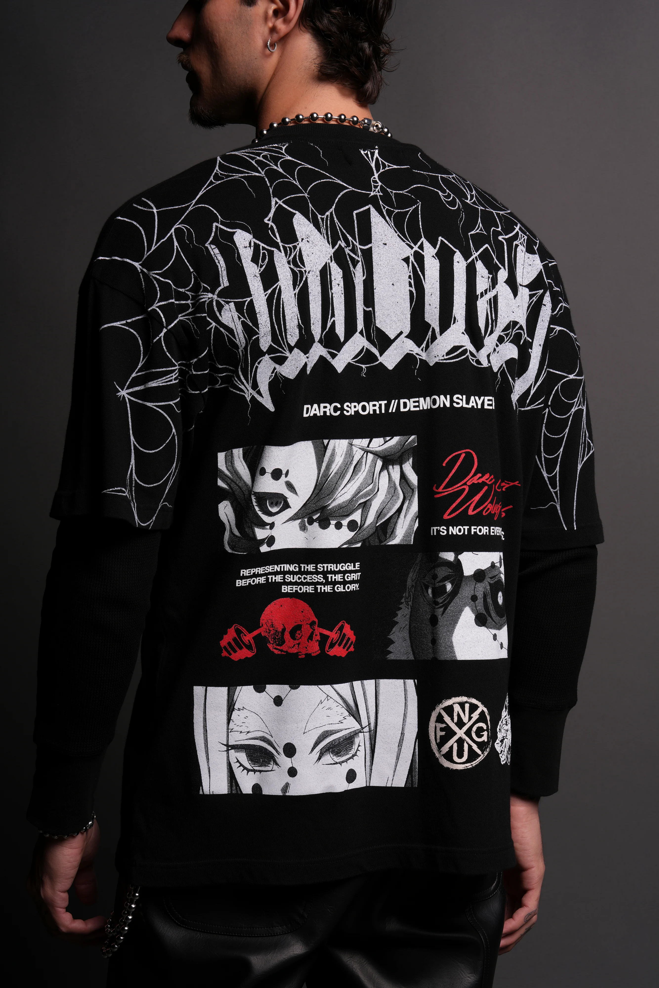 The Spider Family "Premium" Oversized Tee in Black - Image 12