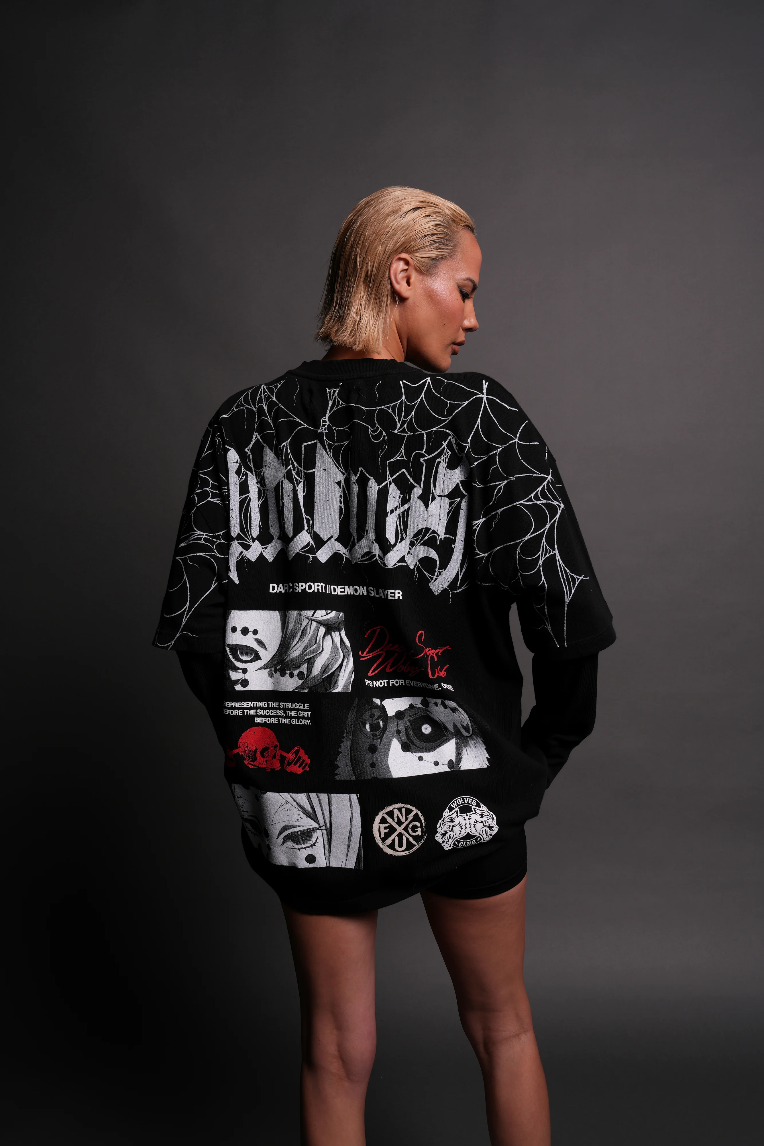 The Spider Family "Premium" Oversized Tee in Black - Image 6