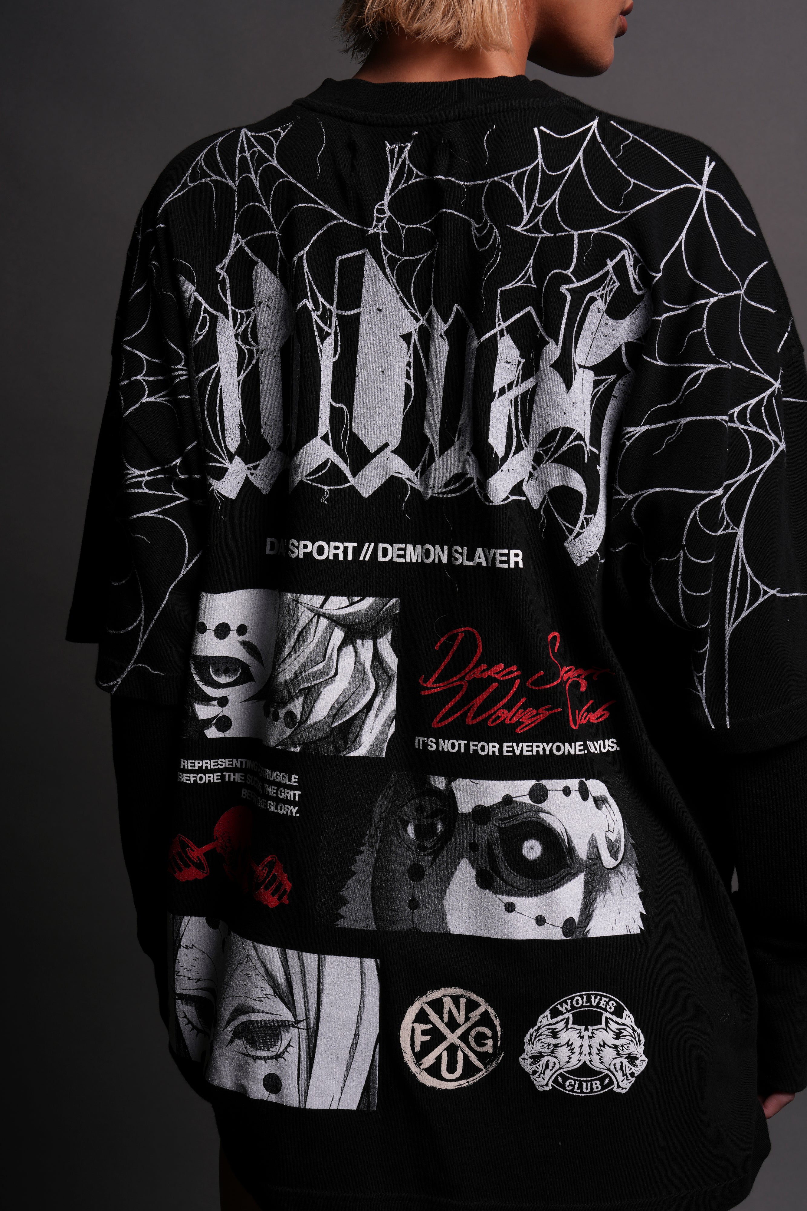 The Spider Family "Premium" Oversized Tee in Black - Image 8