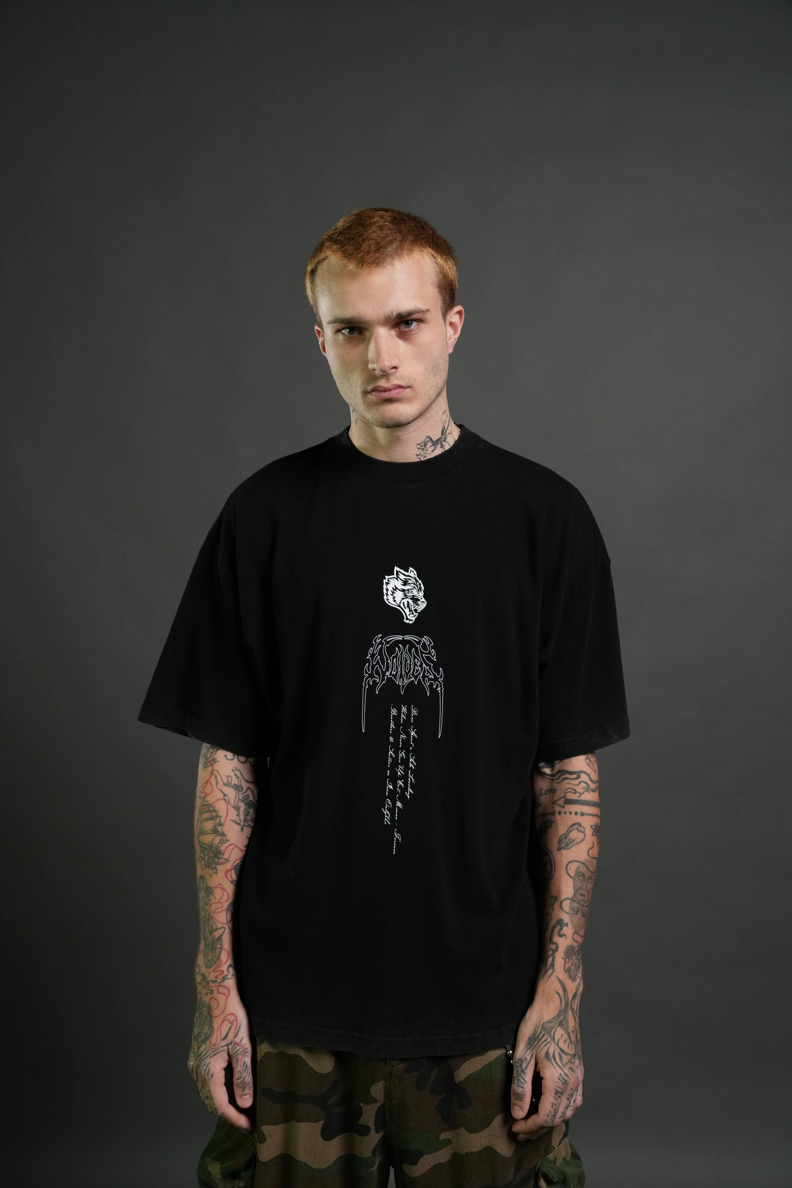 The Valkyrie Premium Oversized Tee in Black - Image 2