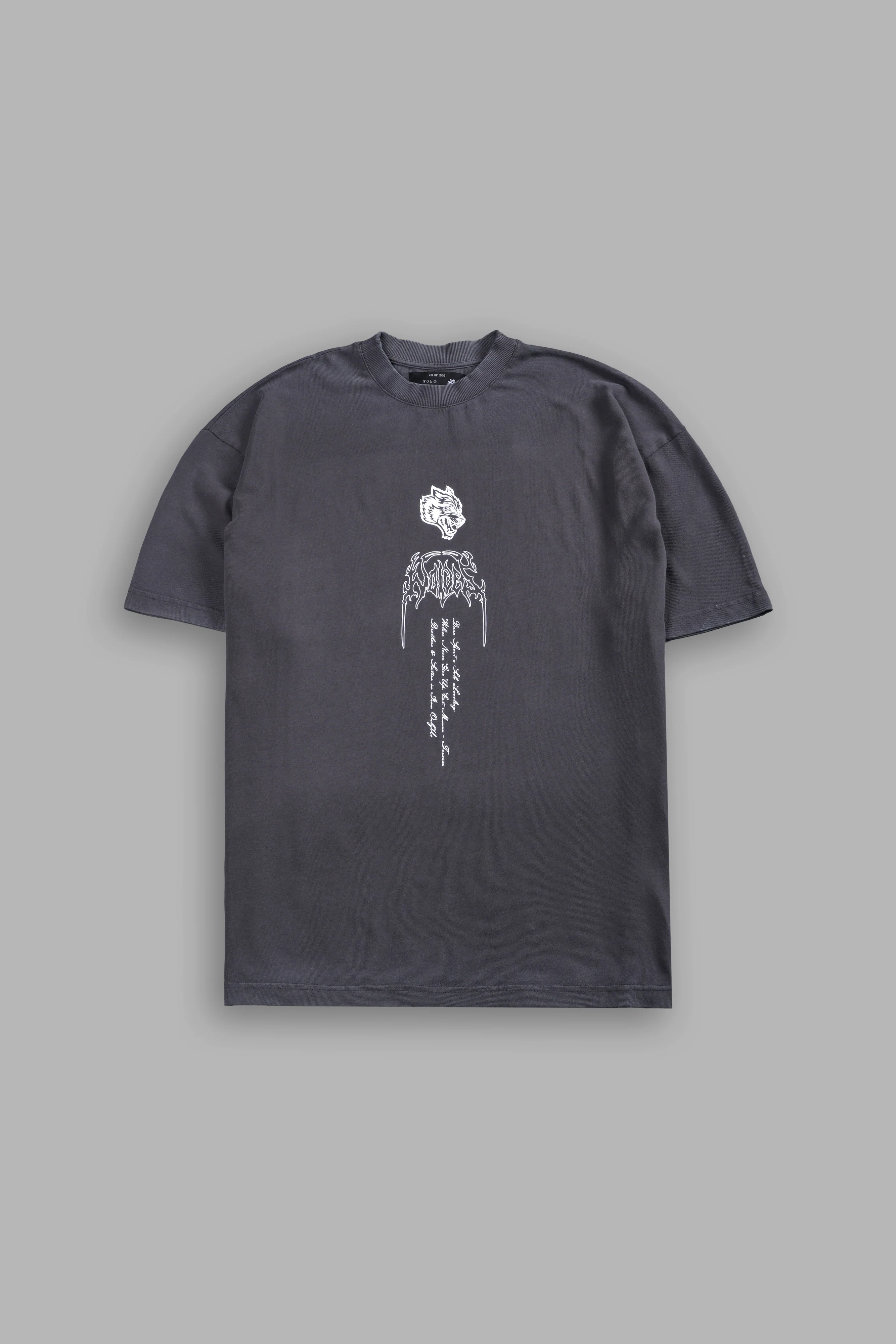 The Valkyrie Premium Oversized Tee in Wolf Gray - Image 3