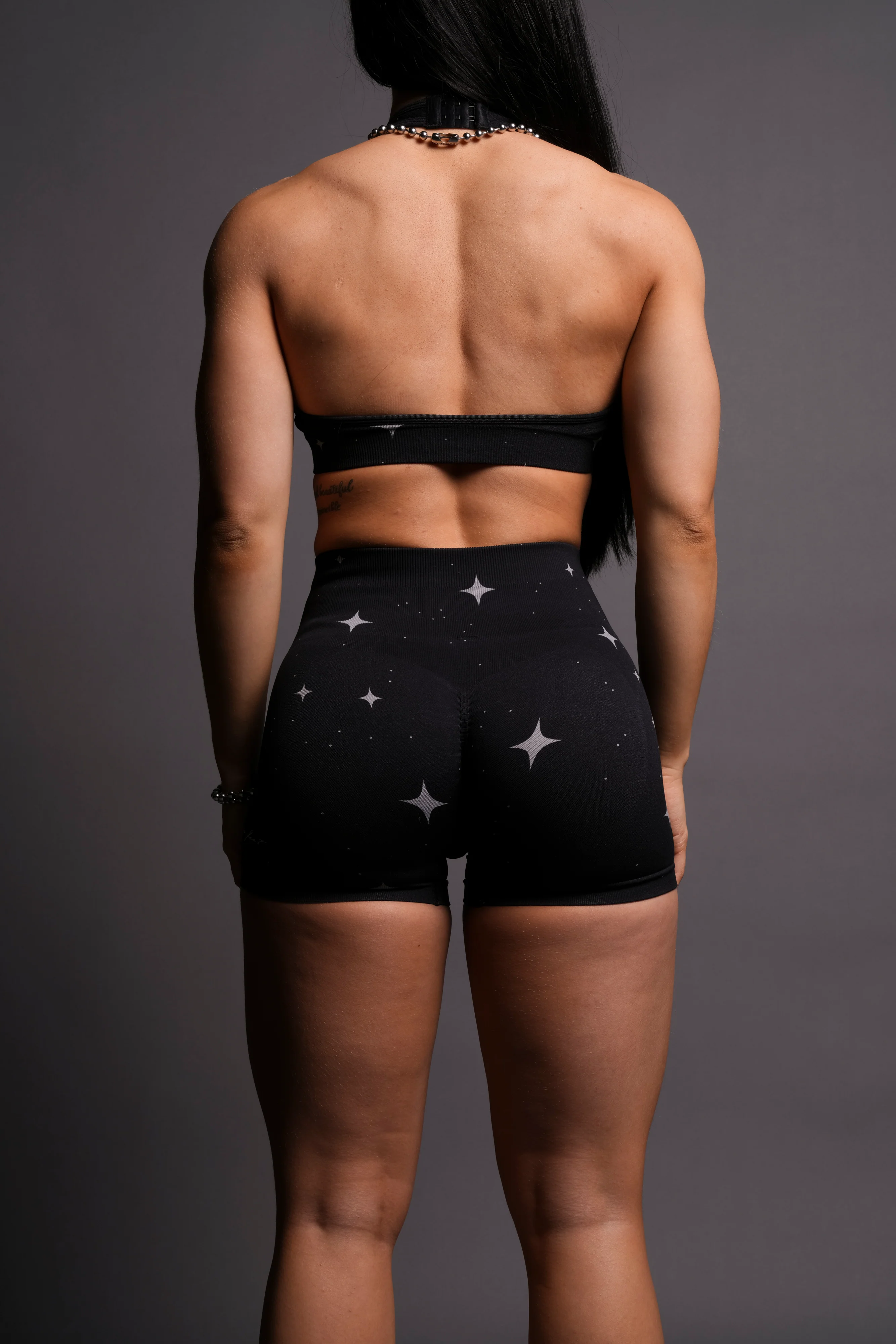 Throttle Everson Seamless "Sierra" Shorts in Black Starry Night - Image 4