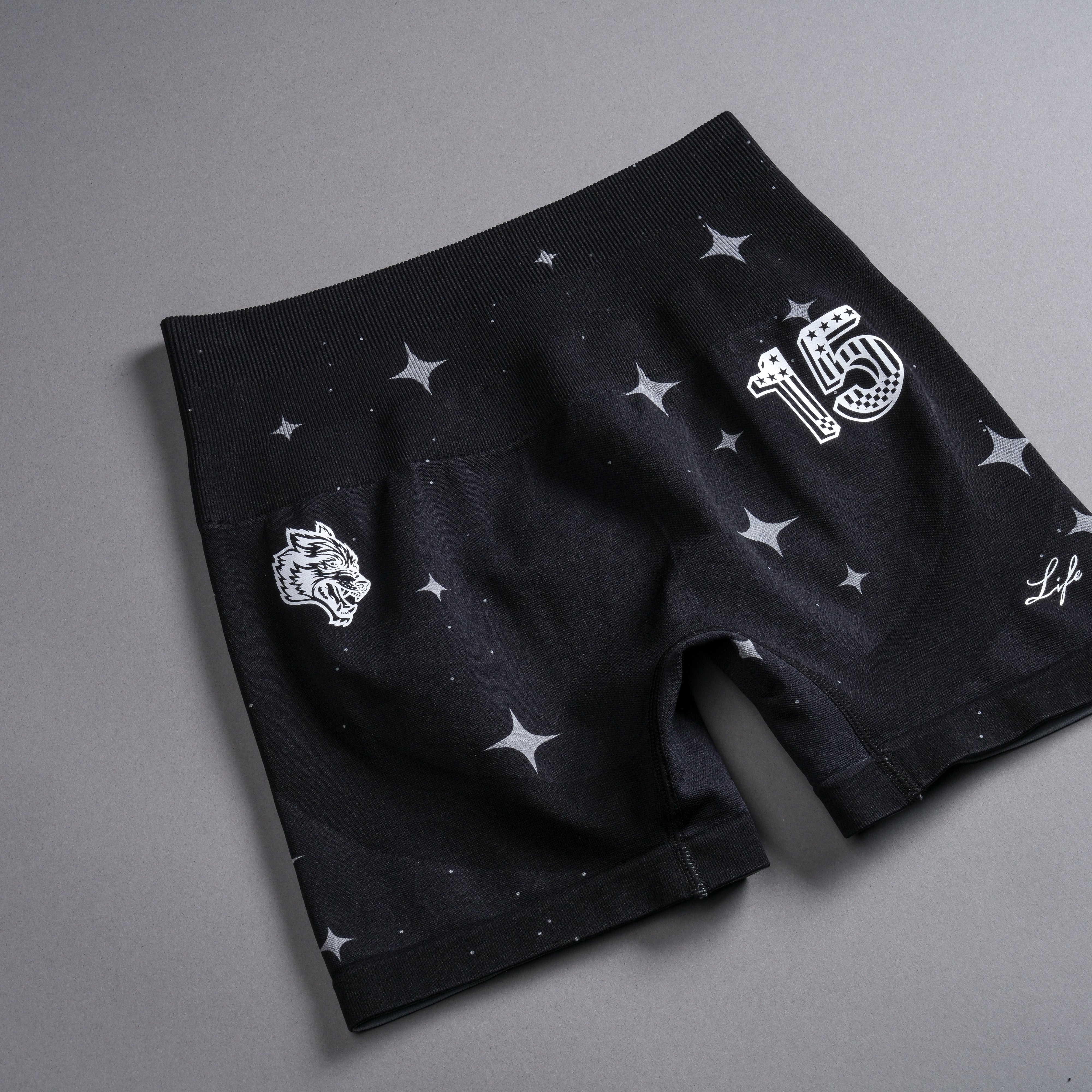 Throttle Everson Seamless "Sierra" Shorts in Black Starry Night - Image 7