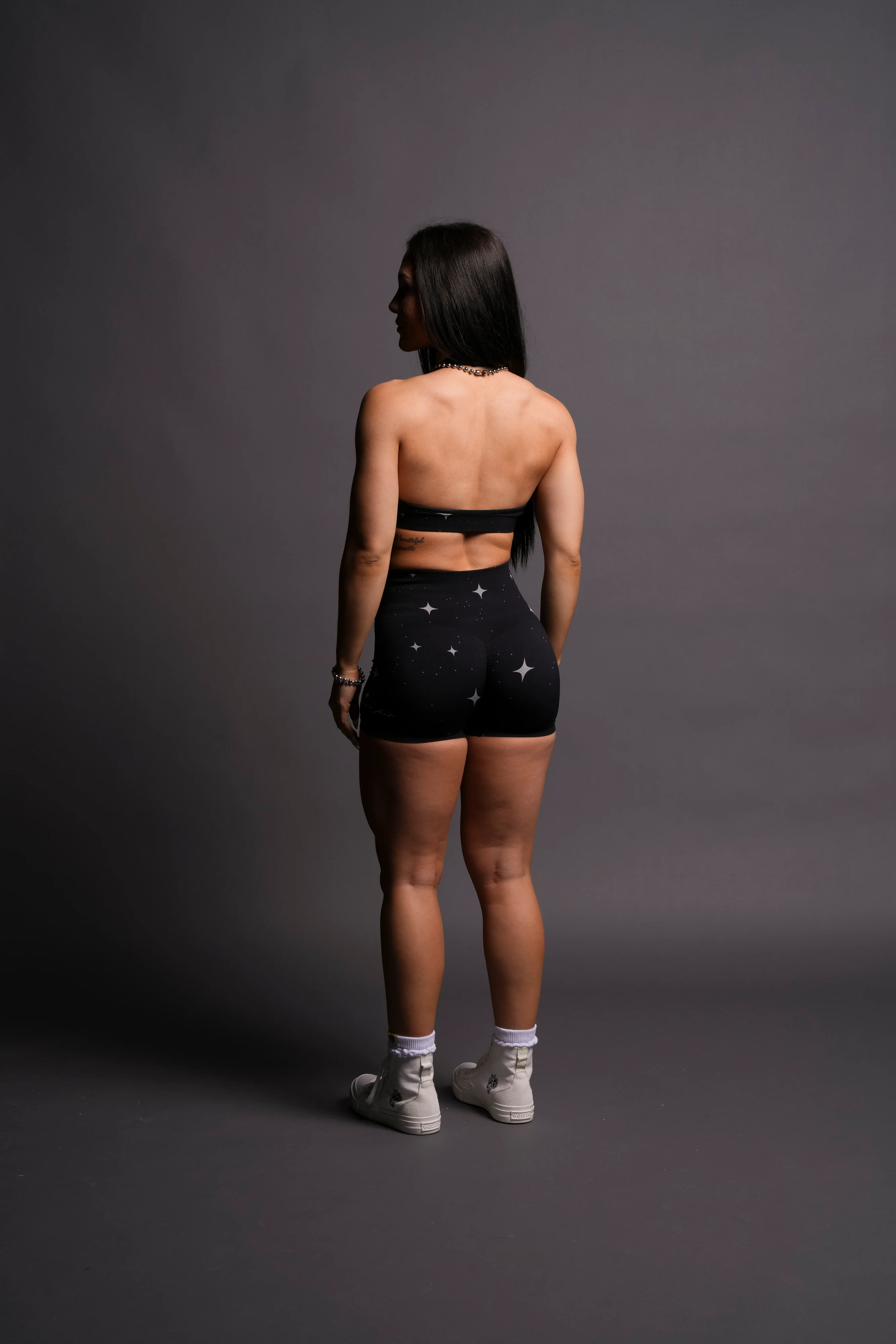 Throttle Everson Seamless "Sierra" Shorts in Black Starry Night - Image 8