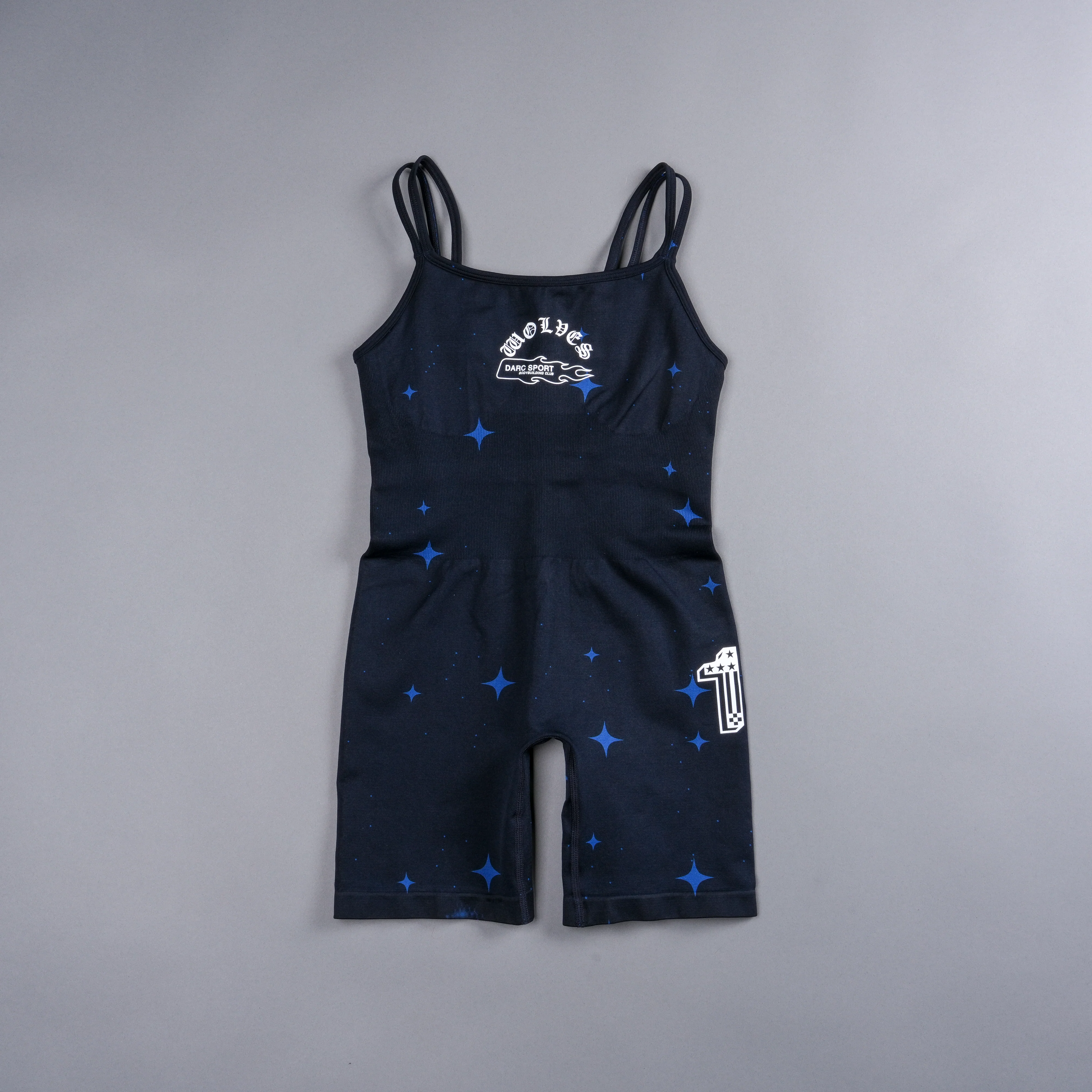 Throttle Sierra Seamless Bodysuit in Darc Cobalt Starry Night - Image 3