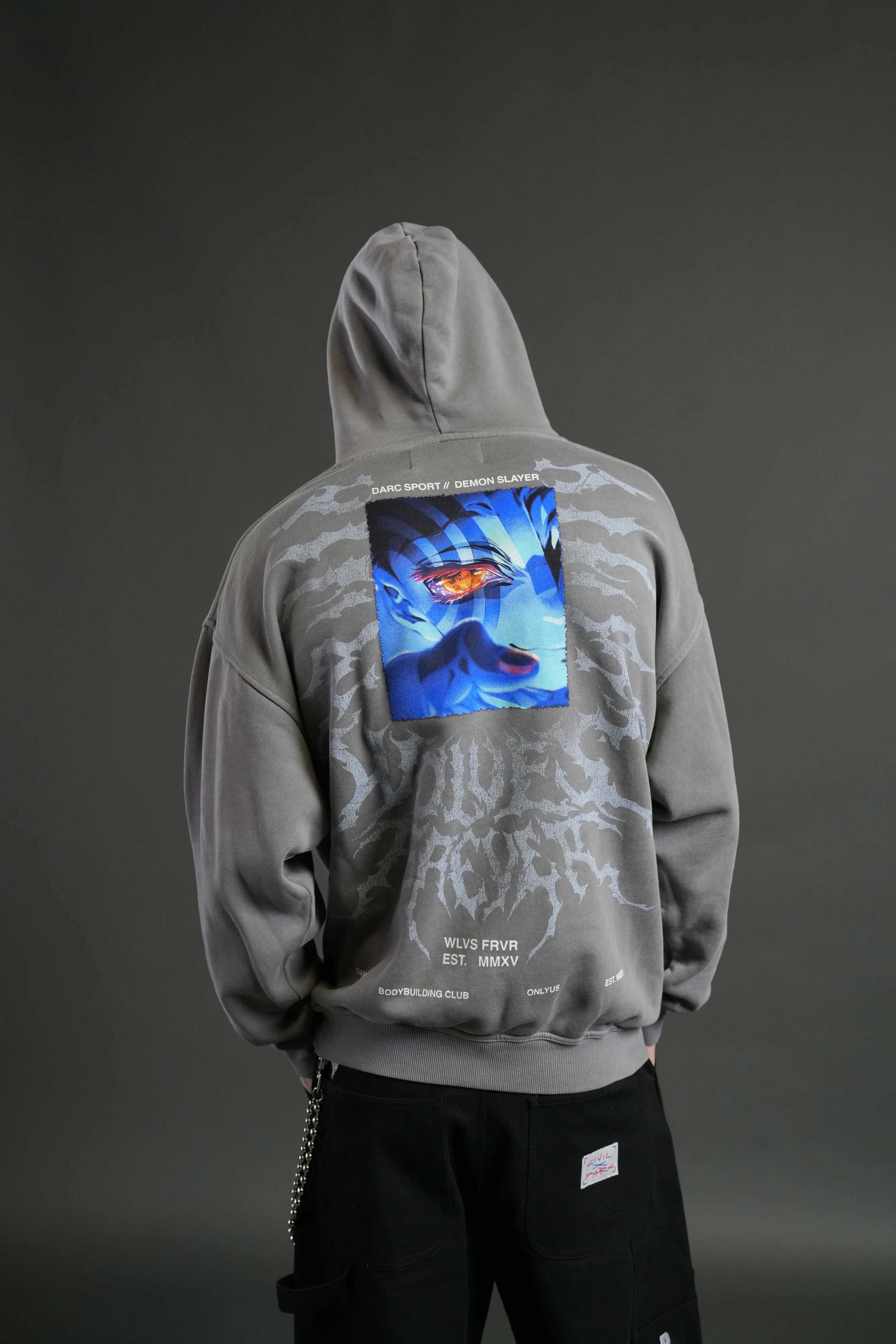 Through His Eyes "Pierce" Hoodie in Dove Gray - Image 4