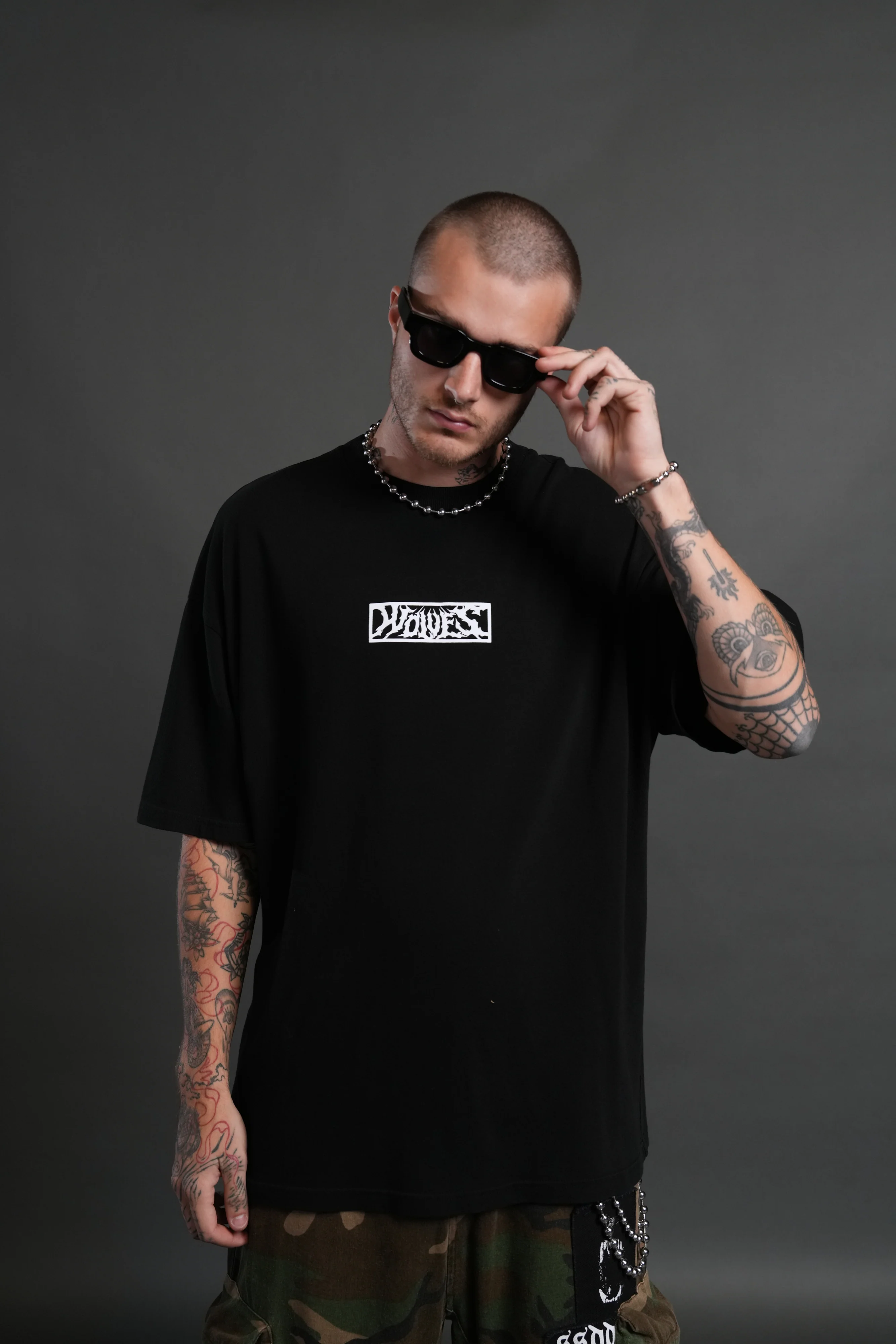 Tusk "Premium" Oversized Tee in Black - Image 2
