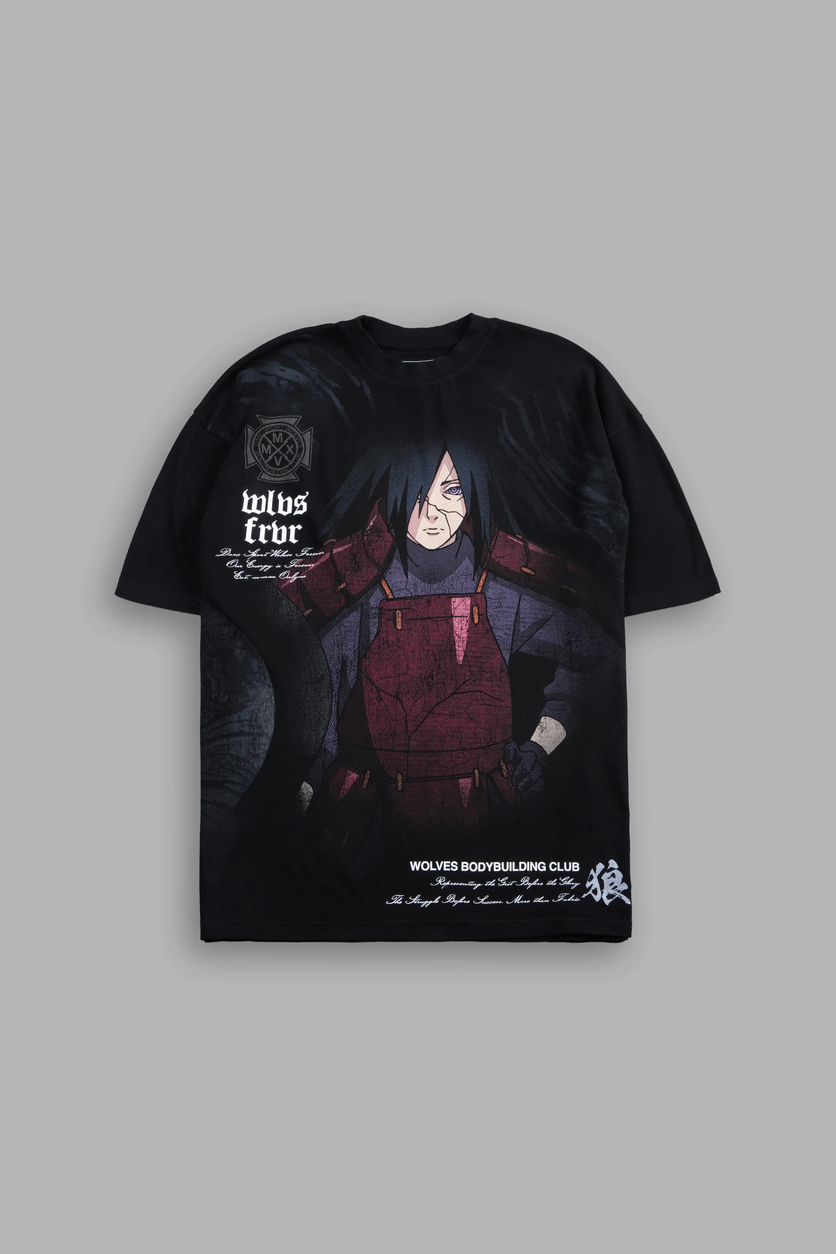 Uchiha Madara "Side-By-Side" Series Premium Tee in Black