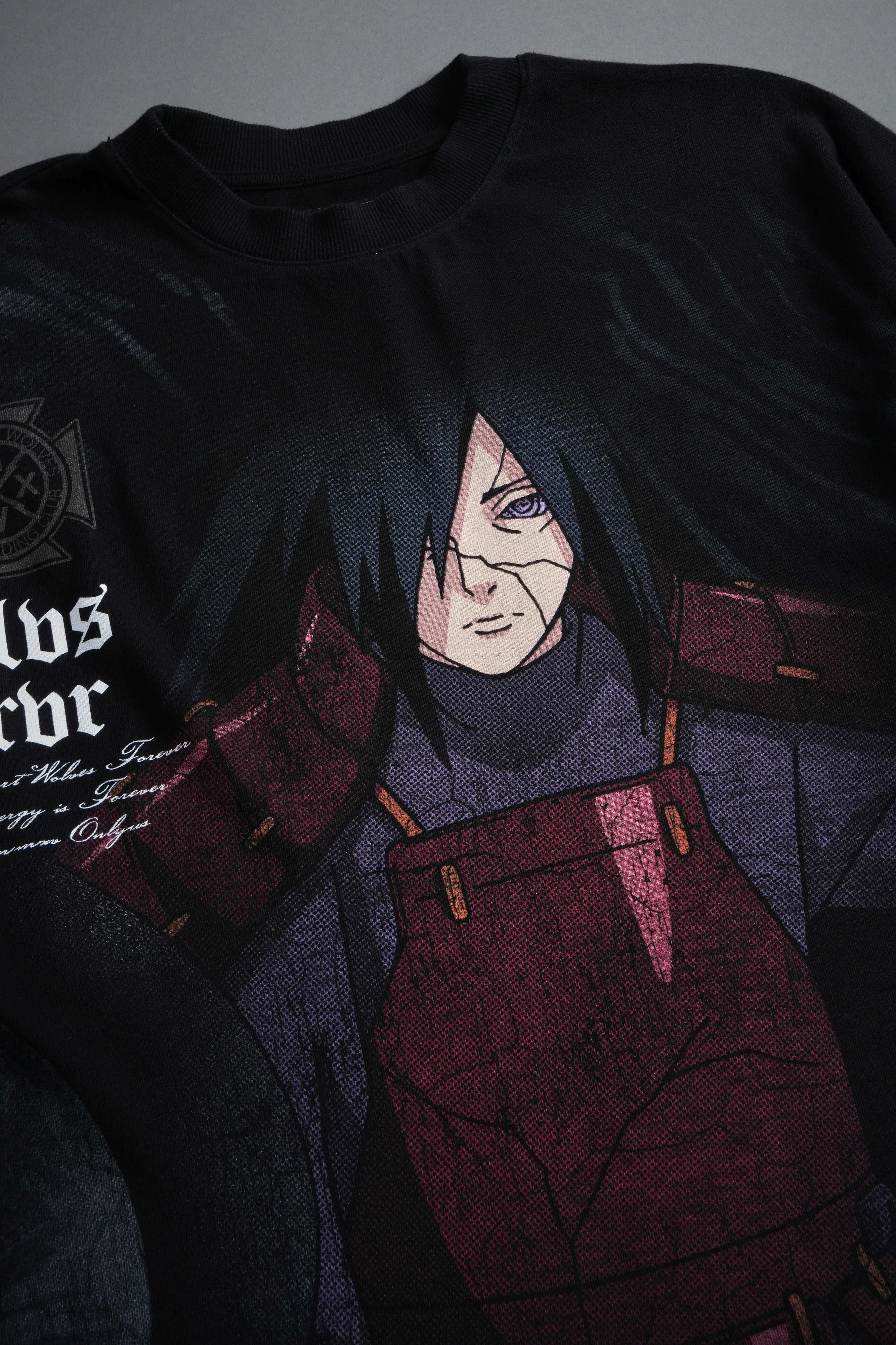 Uchiha Madara "Side-By-Side" Series Premium Tee in Black - Image 6