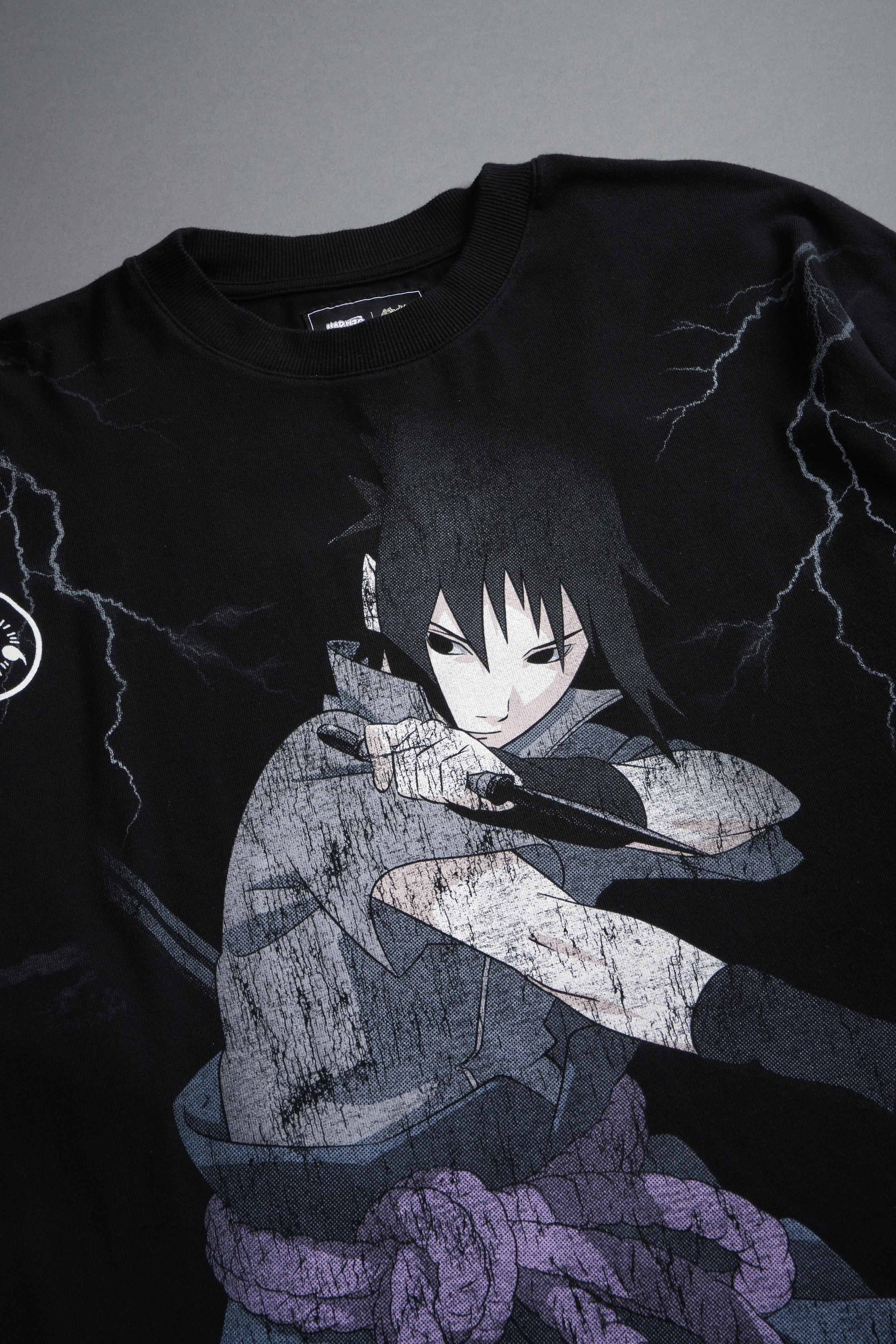Uchiha Sasuke "Side-By-Side" Series Premium Tee in Black - Image 18